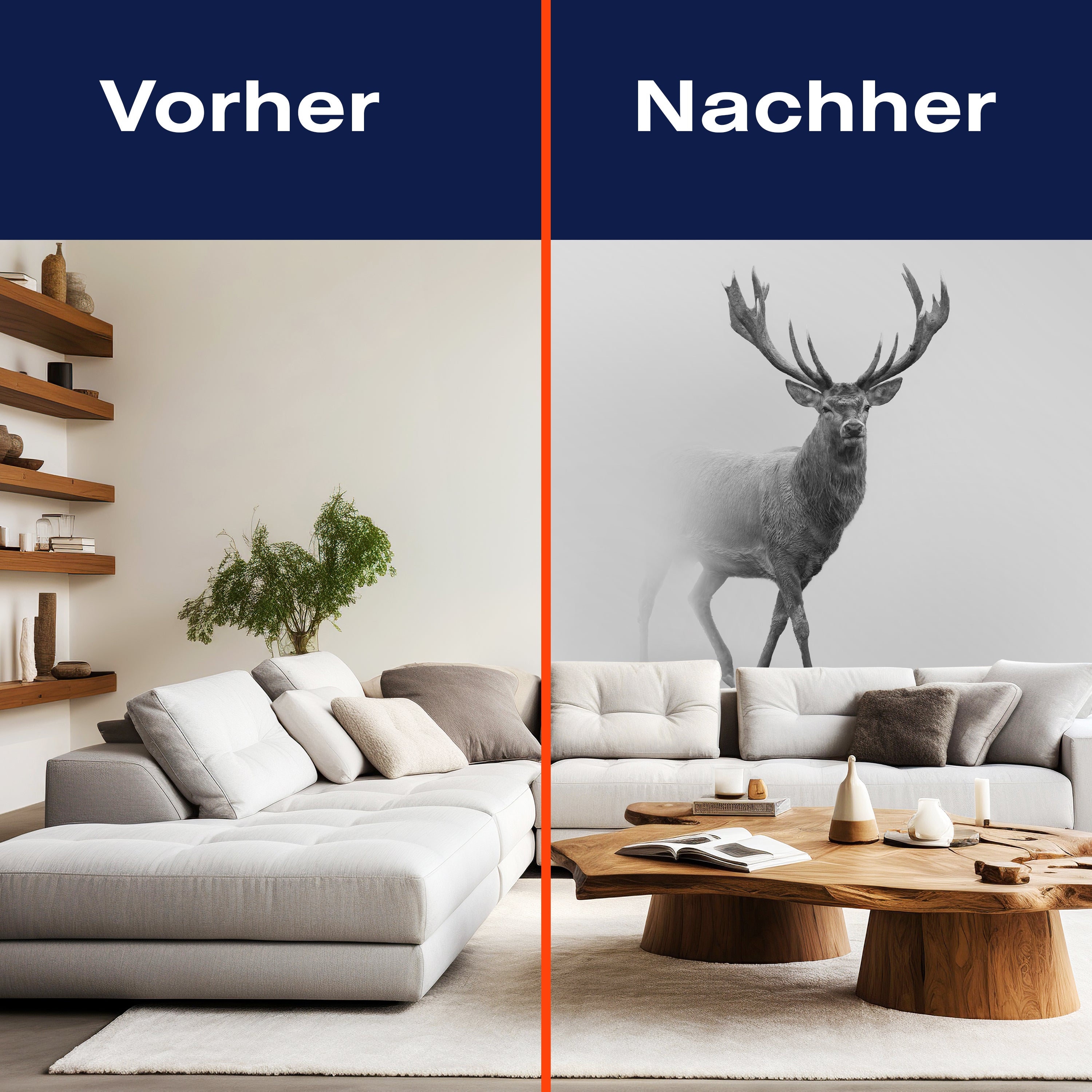 Fototapete Hirsch im Nebel M5910 - Bild 9 Fototapete Hirsch im Nebel M5910 - Bild 9