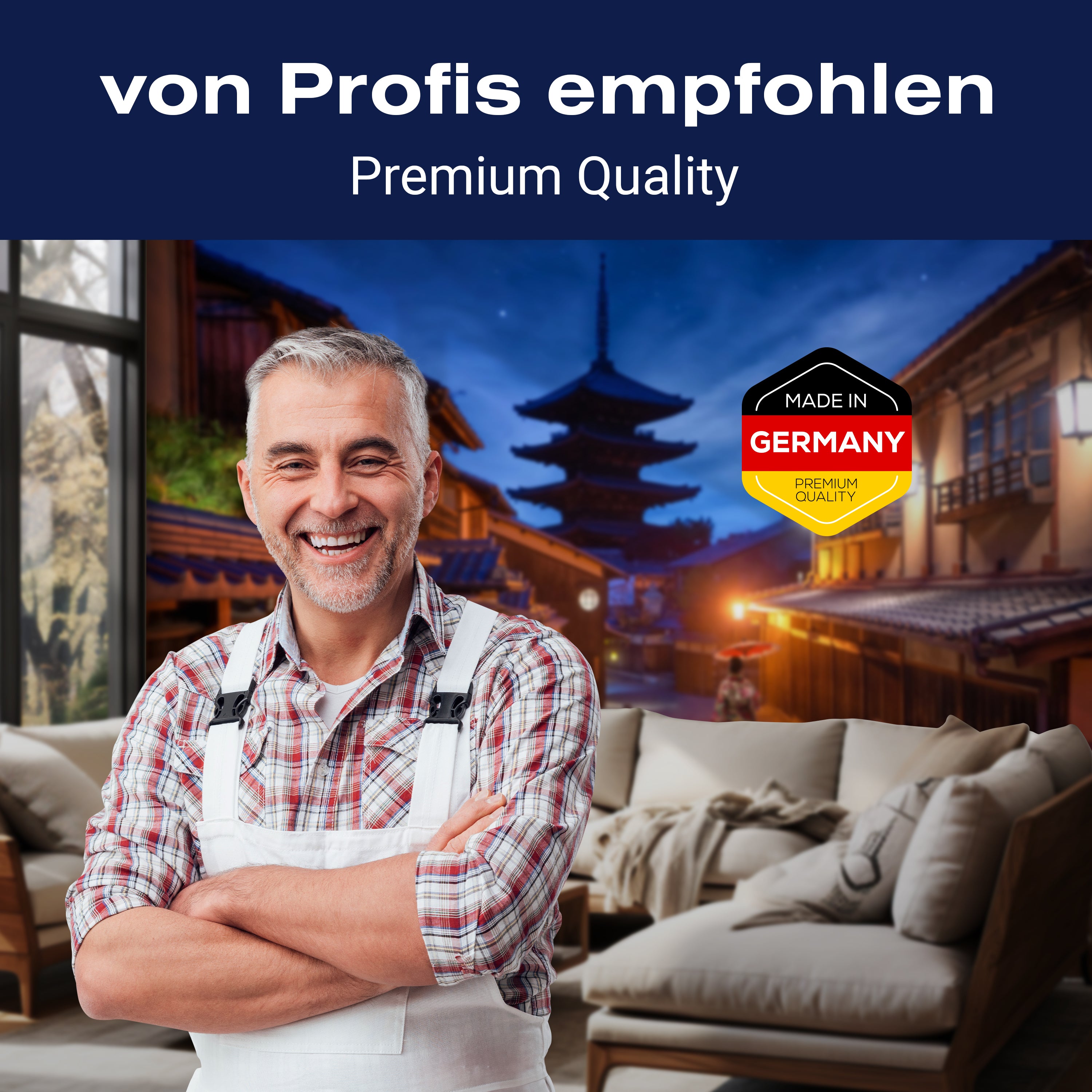 Fototapete Japanischer Stil Stadt bei Nacht M5931 - Bild 5 Fototapete Japanischer Stil Stadt bei Nacht M5931 - Bild 5