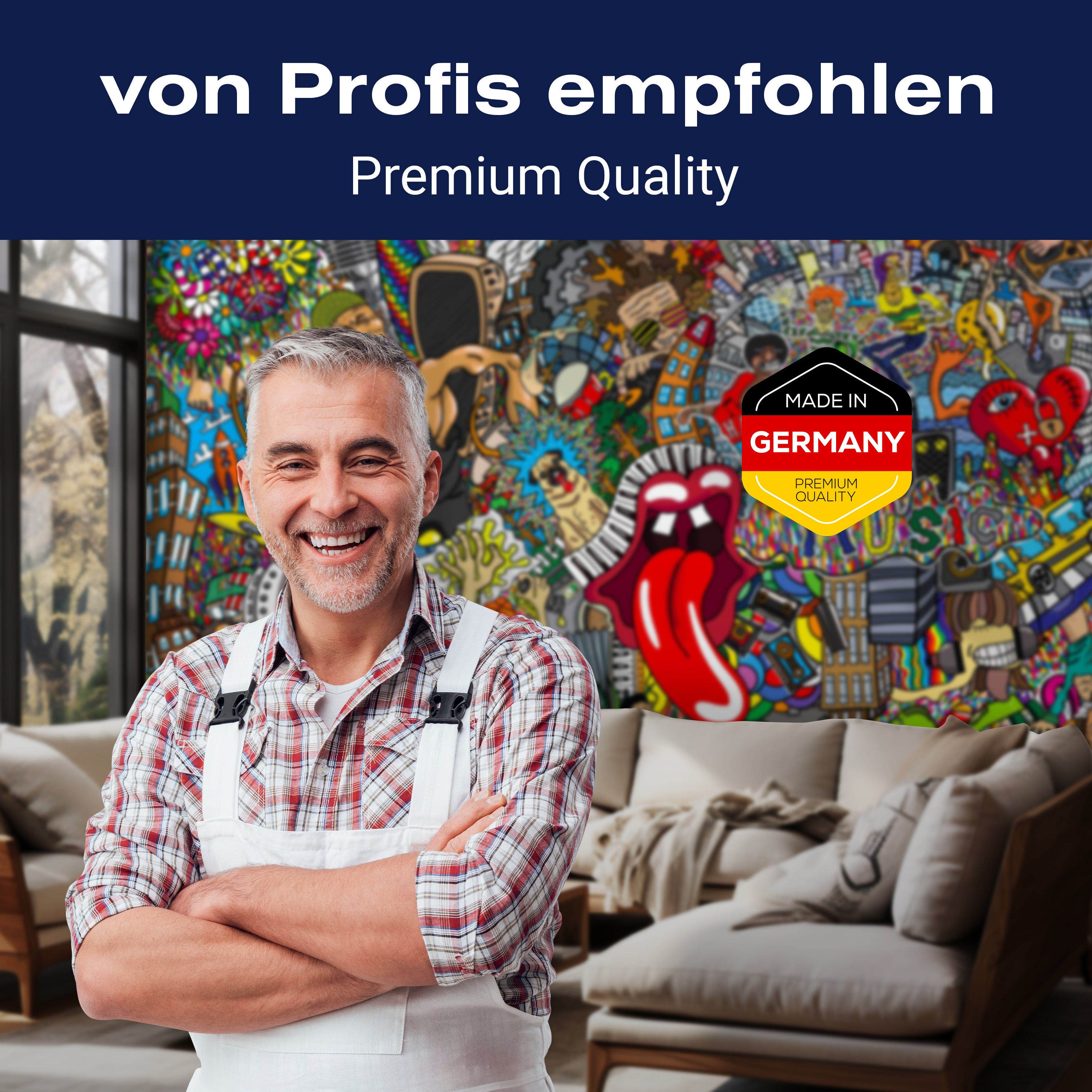 Fototapete Streetart Mund mit Zunge M5934 - Bild 5 Fototapete Streetart Mund mit Zunge M5934 - Bild 5