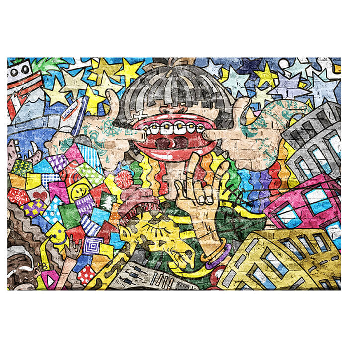 Fototapete Streetart Mensch mit offenem Mund M5939 - Bild 2 Fototapete Streetart Mensch mit offenem Mund M5939 - Bild 2