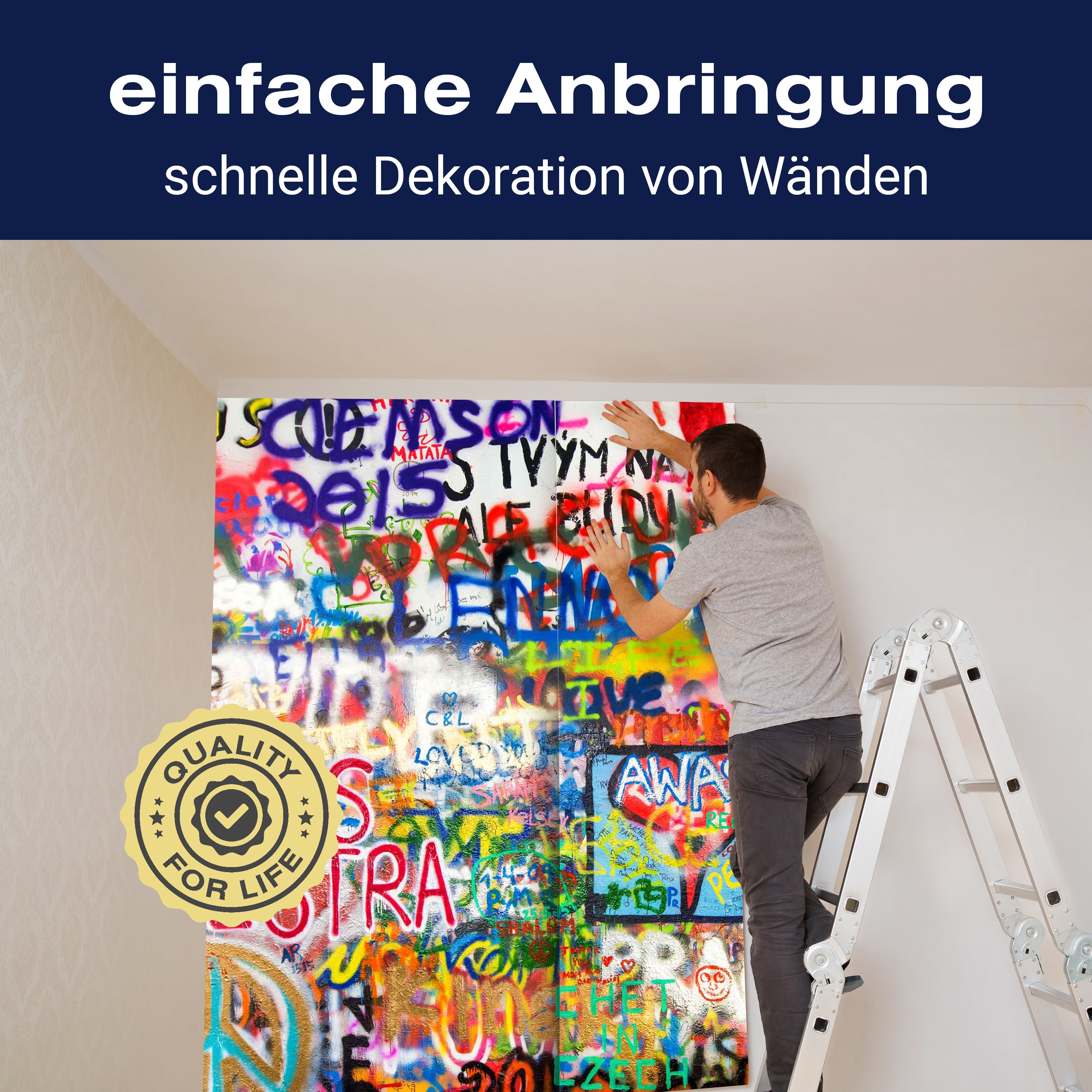 Fototapete Streetart Wörter Bunt M5944 - Bild 3 Fototapete Streetart Wörter Bunt M5944 - Bild 3