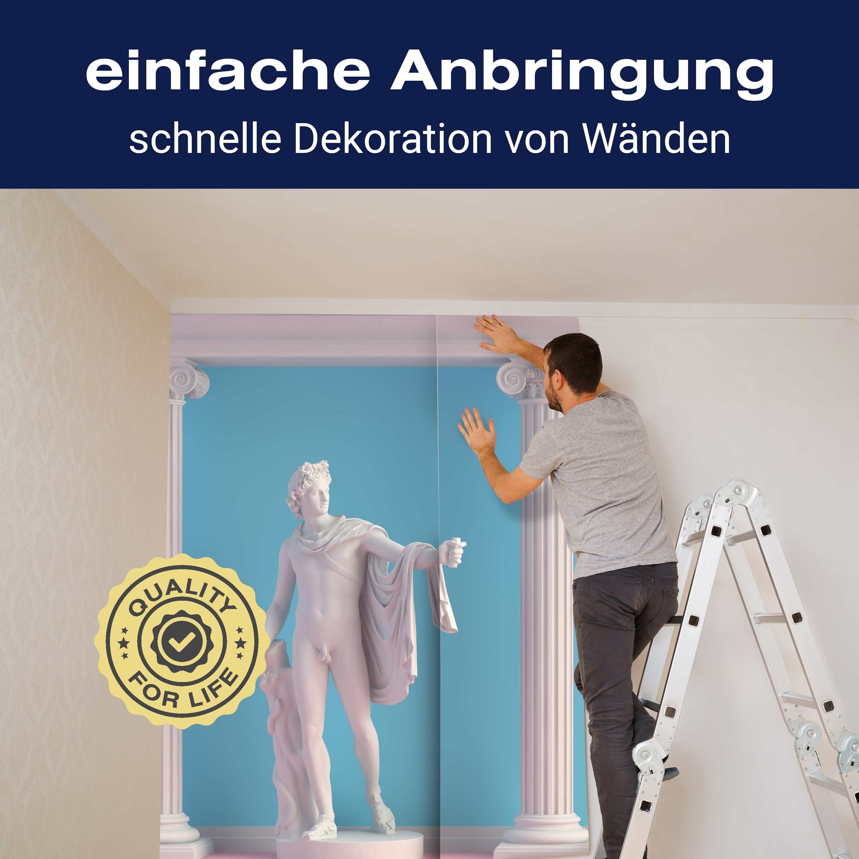 Fototapete Griechische Statue mit Säulen M5958 - Bild 3 Fototapete Griechische Statue mit Säulen M5958 - Bild 3