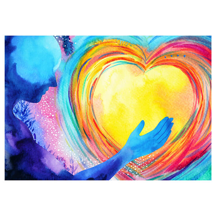 Fototapete Gemälde mit Herz und einem Menschen M5977 - Bild 2 Fototapete Gemälde mit Herz und einem Menschen M5977 - Bild 2