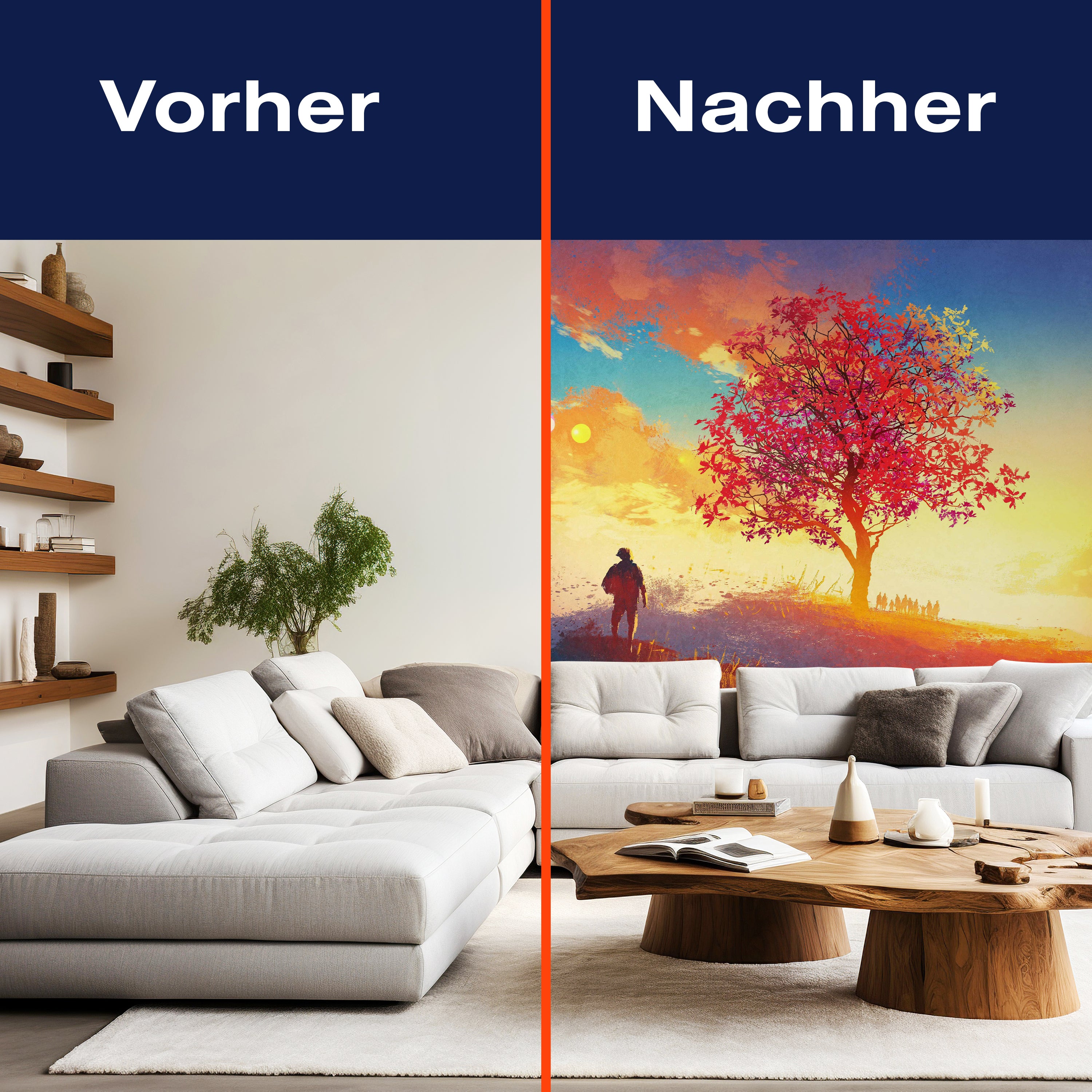 Fototapete Gemälde Mensch mit Baum M5990 - Bild 9 Fototapete Gemälde Mensch mit Baum M5990 - Bild 9