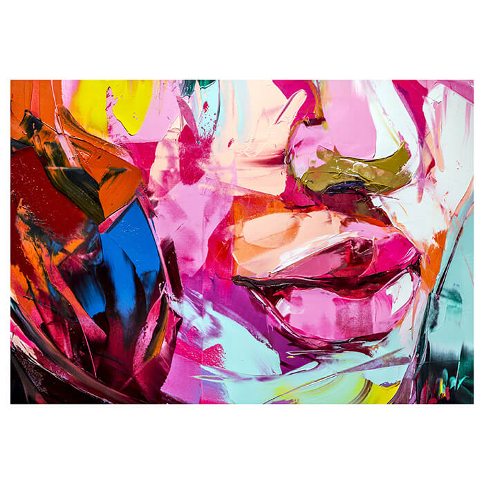 Fototapete Gemälde Bunter Kopf mit Lippen M5998 - Bild 2 Fototapete Gemälde Bunter Kopf mit Lippen M5998 - Bild 2