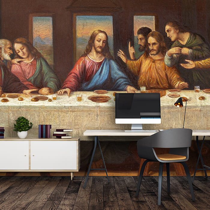 Fototapete Gemälde Darstellung Jesus und Jünger M6005 - Bild 1 Fototapete Gemälde Darstellung Jesus und Jünger M6005 - Bild 1