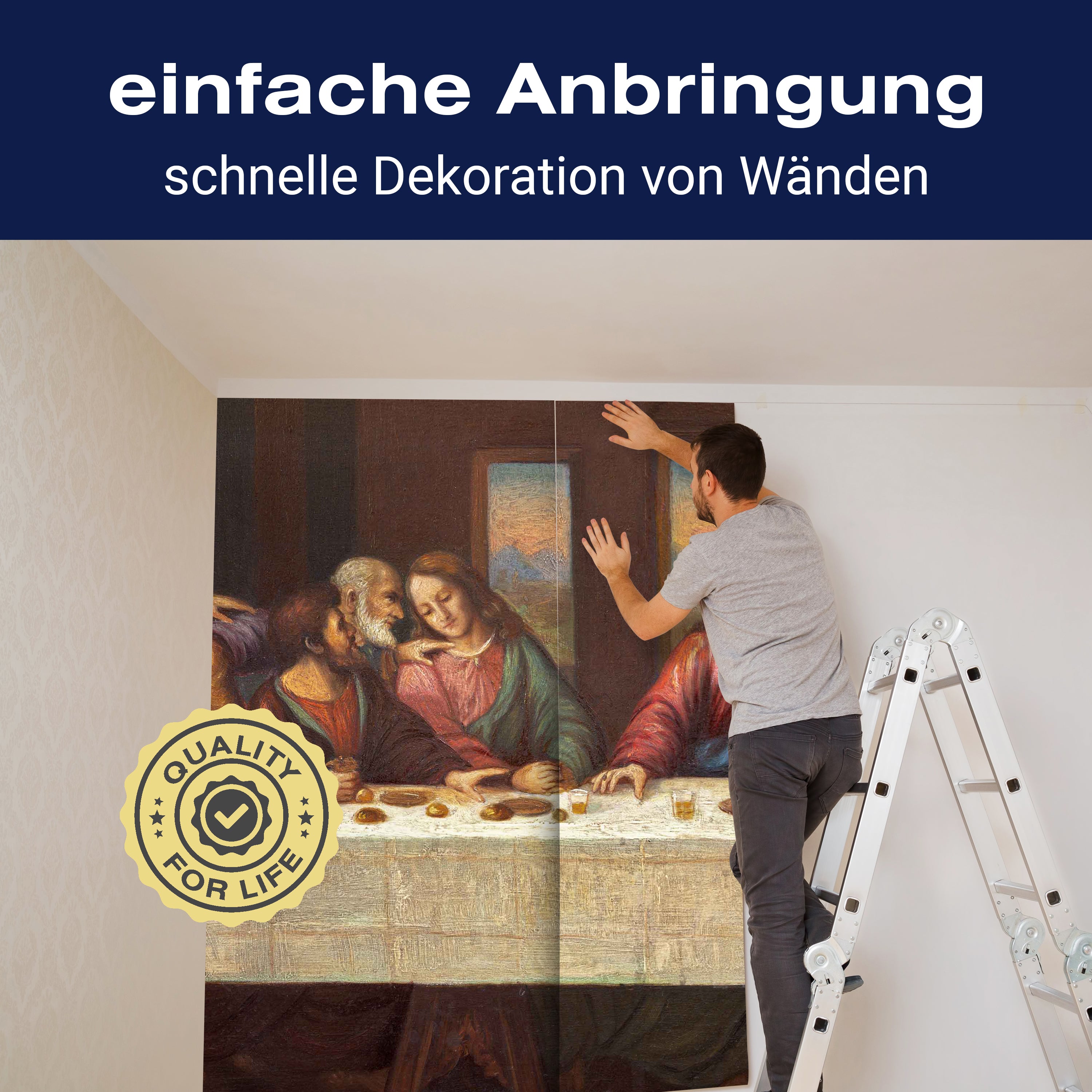 Fototapete Gemälde Darstellung Jesus und Jünger M6005 - Bild 3 Fototapete Gemälde Darstellung Jesus und Jünger M6005 - Bild 3