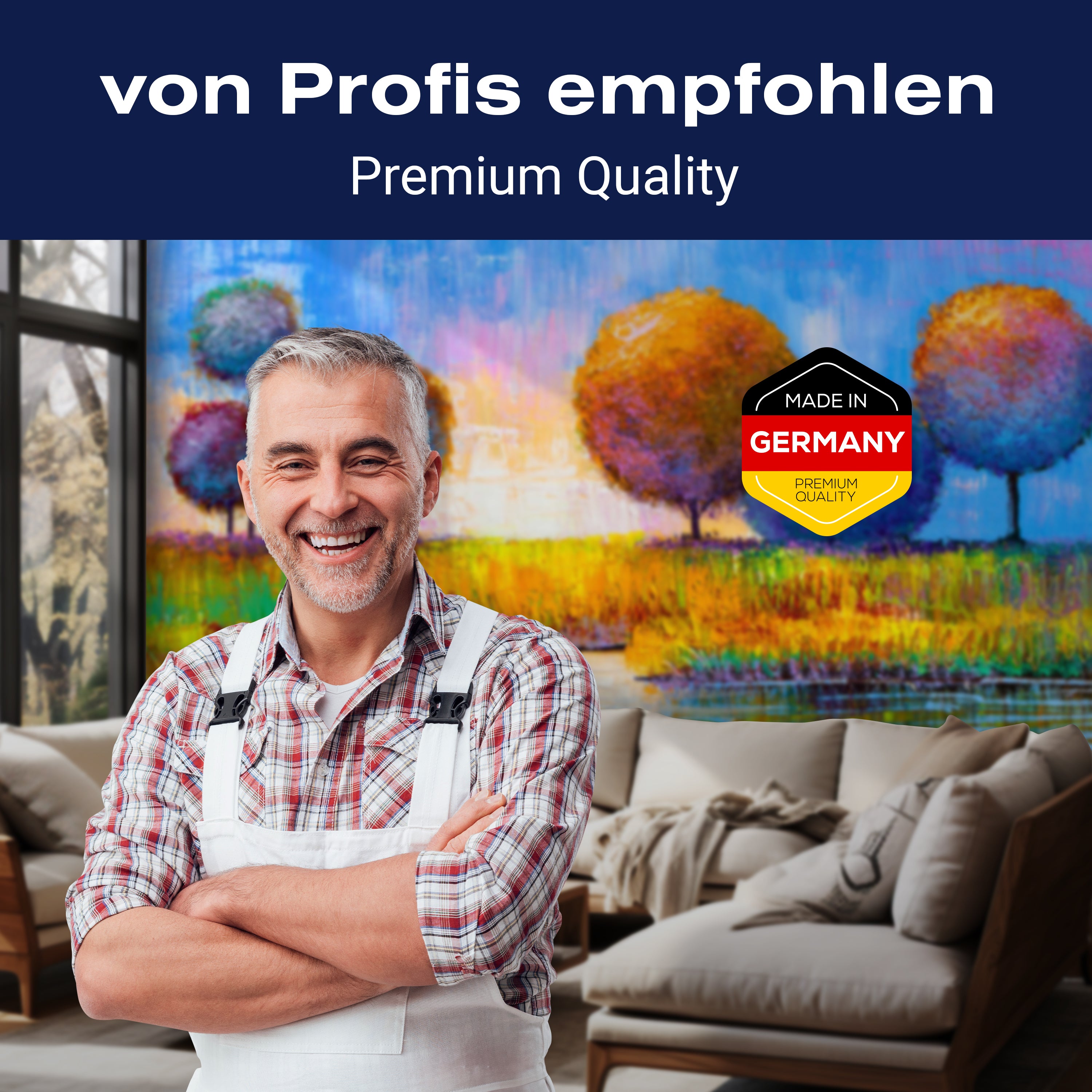 Fototapete Gemälde Runde Bäume mit See M6007 - Bild 5 Fototapete Gemälde Runde Bäume mit See M6007 - Bild 5