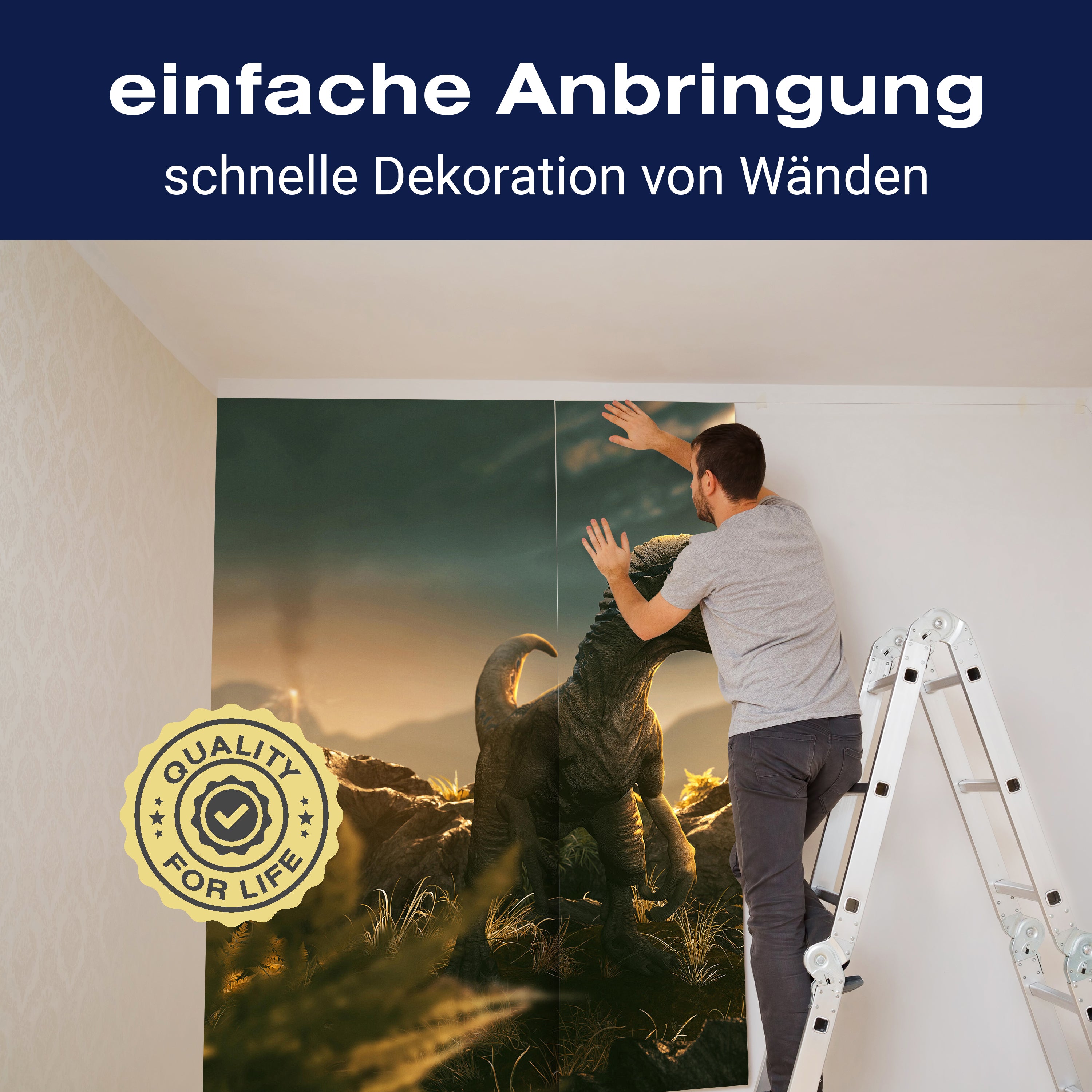 Fototapete Velociraptor Dino mit Komet M6020 - Bild 3 Fototapete Velociraptor Dino mit Komet M6020 - Bild 3