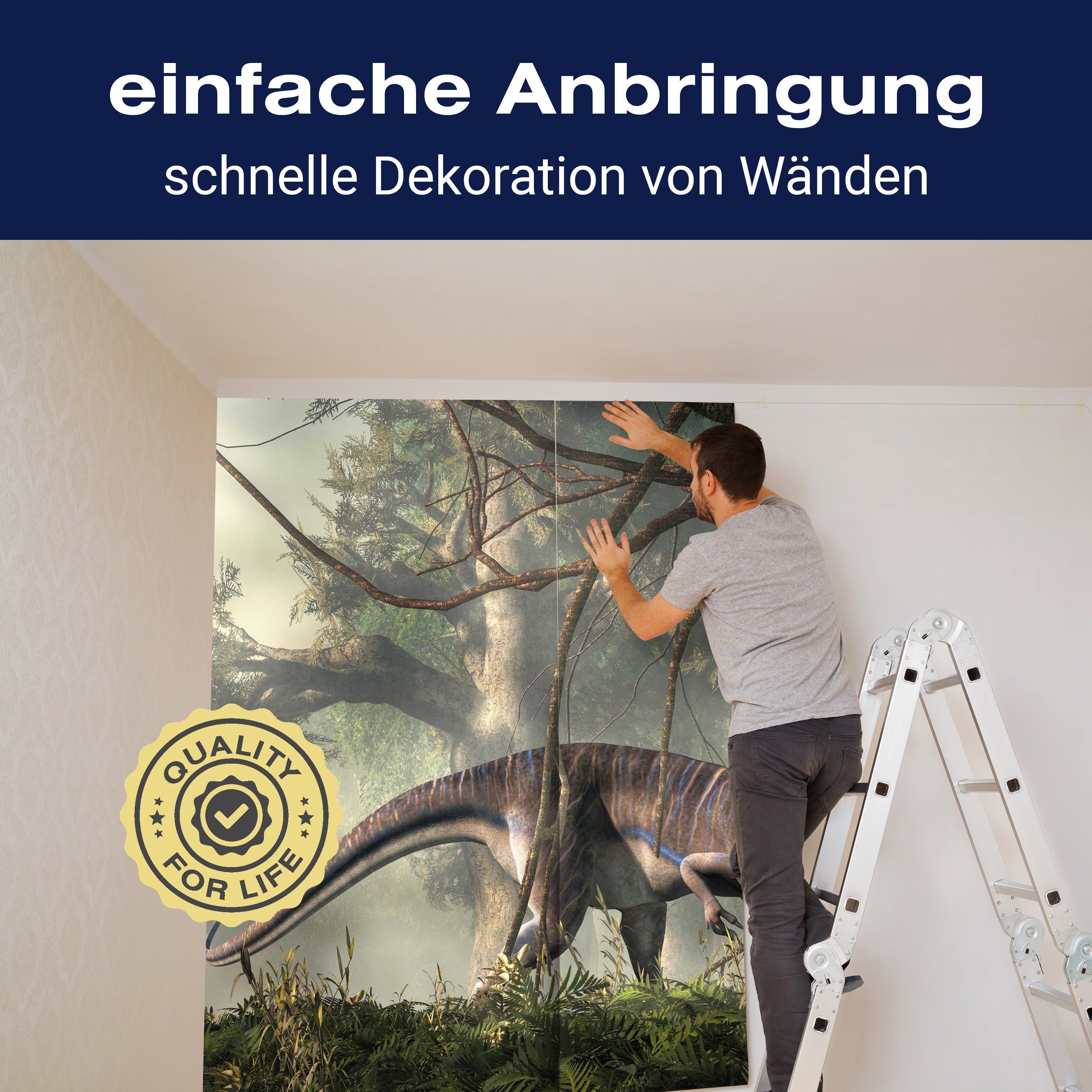 Fototapete Dilophosaurus Dino zwischen Bäumen M6024 - Bild 3 Fototapete Dilophosaurus Dino zwischen Bäumen M6024 - Bild 3