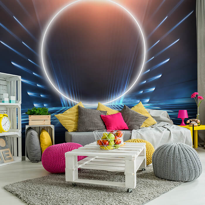 Fototapete Lichtkreis in einem Raum M6051 - Bild 1 Fototapete Lichtkreis in einem Raum M6051 - Bild 1