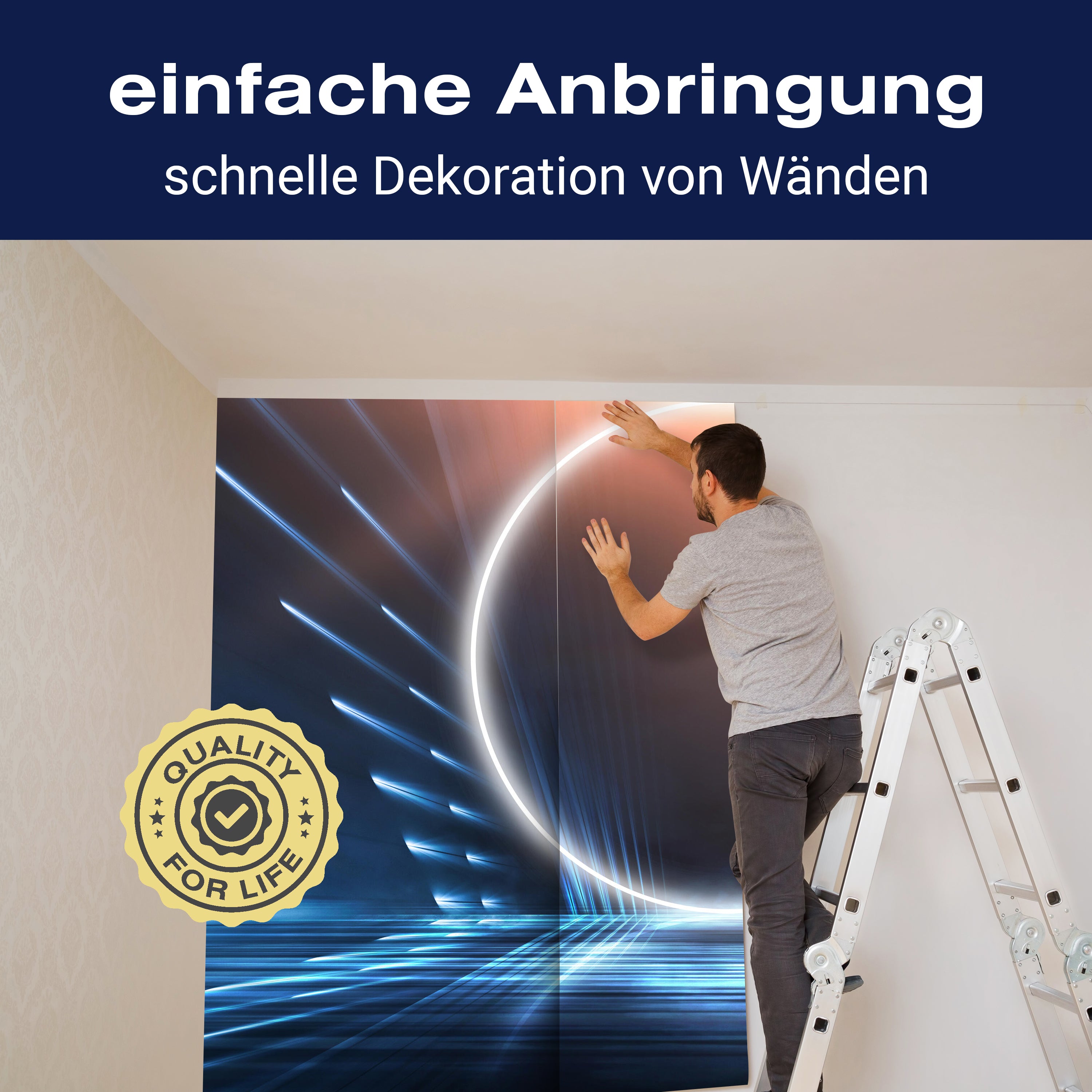 Fototapete Lichtkreis in einem Raum M6051 - Bild 3 Fototapete Lichtkreis in einem Raum M6051 - Bild 3