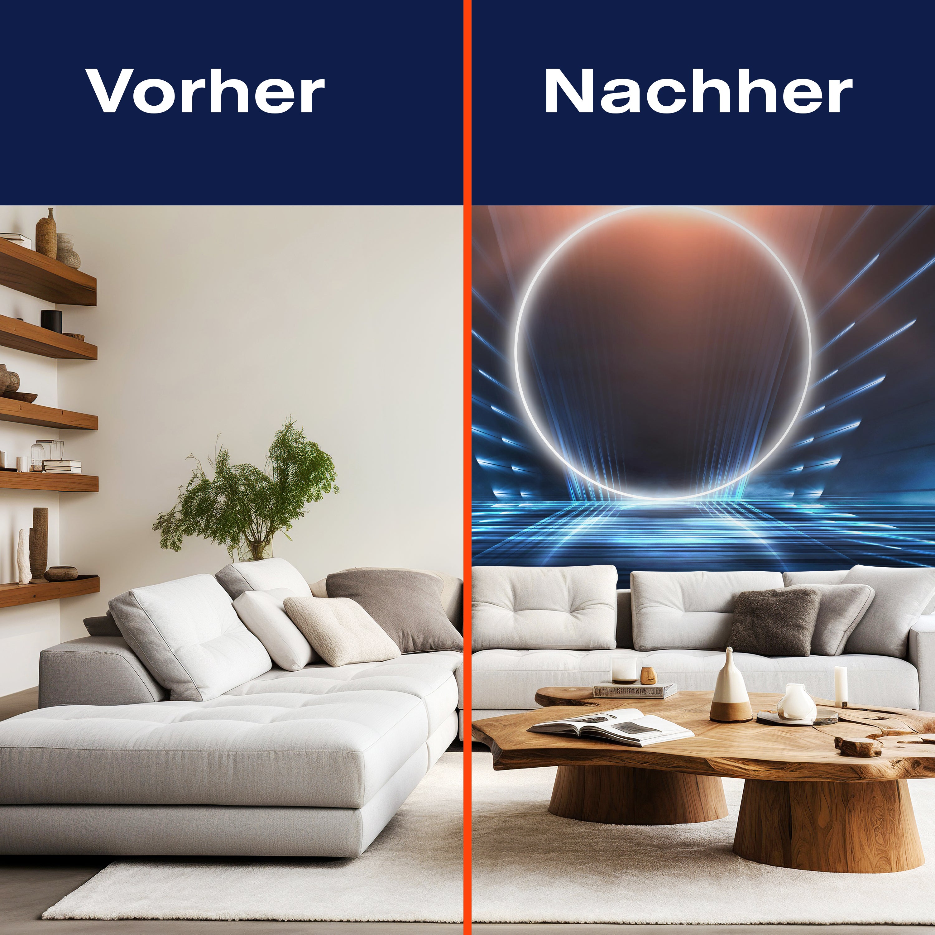 Fototapete Lichtkreis in einem Raum M6051 - Bild 9 Fototapete Lichtkreis in einem Raum M6051 - Bild 9