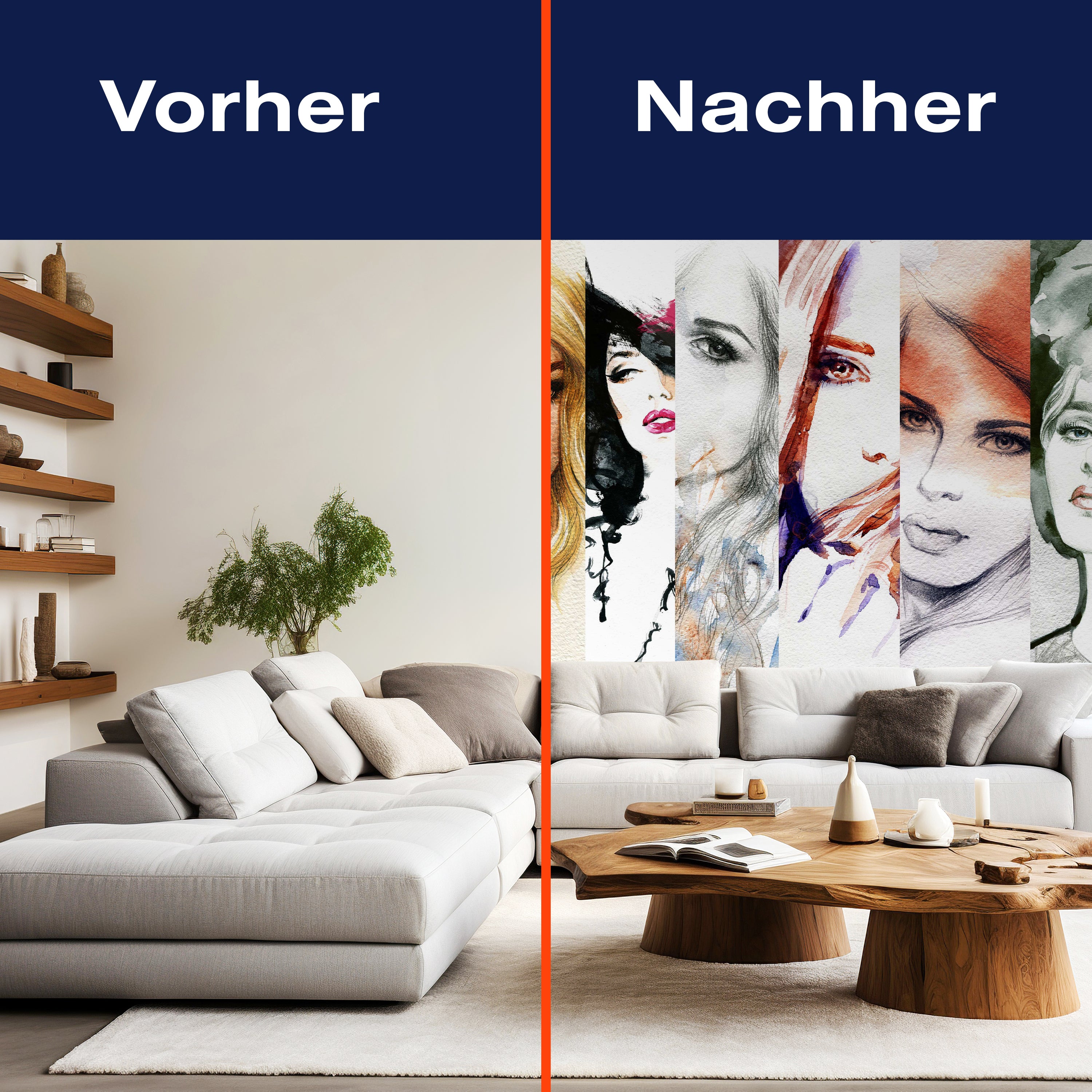 Fototapete Zeichnungen verschiedener Frauen M6057 - Bild 9 Fototapete Zeichnungen verschiedener Frauen M6057 - Bild 9