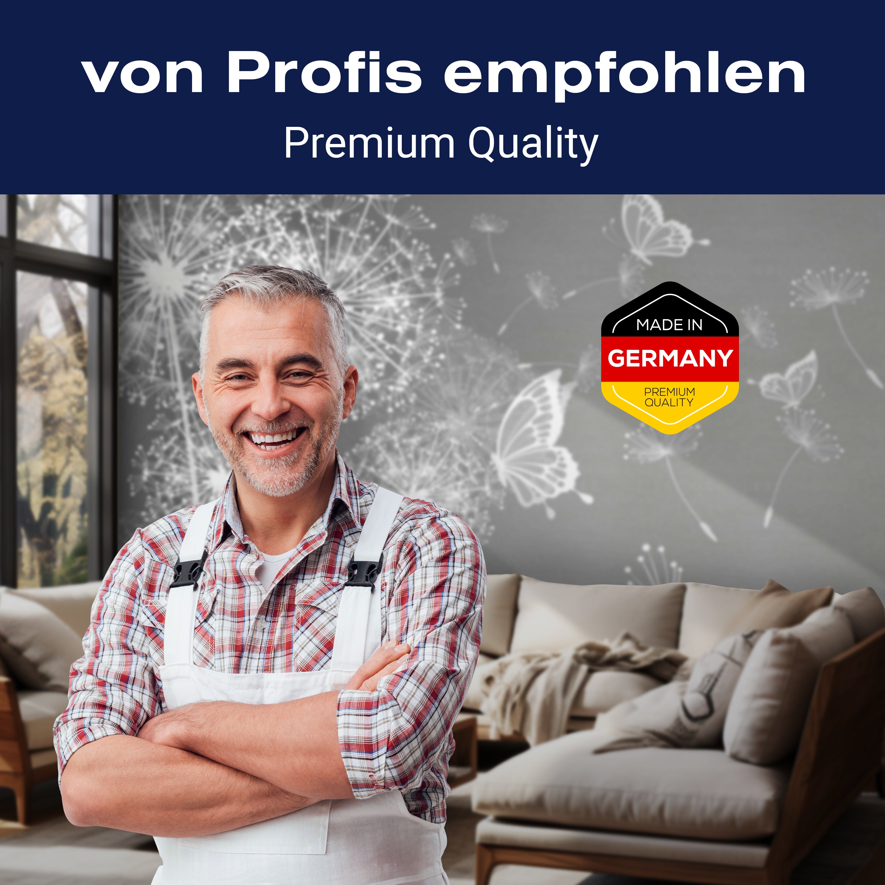 Fototapete Pusteblumen mit Schmetterlingen M6119 - Bild 5 Fototapete Pusteblumen mit Schmetterlingen M6119 - Bild 5