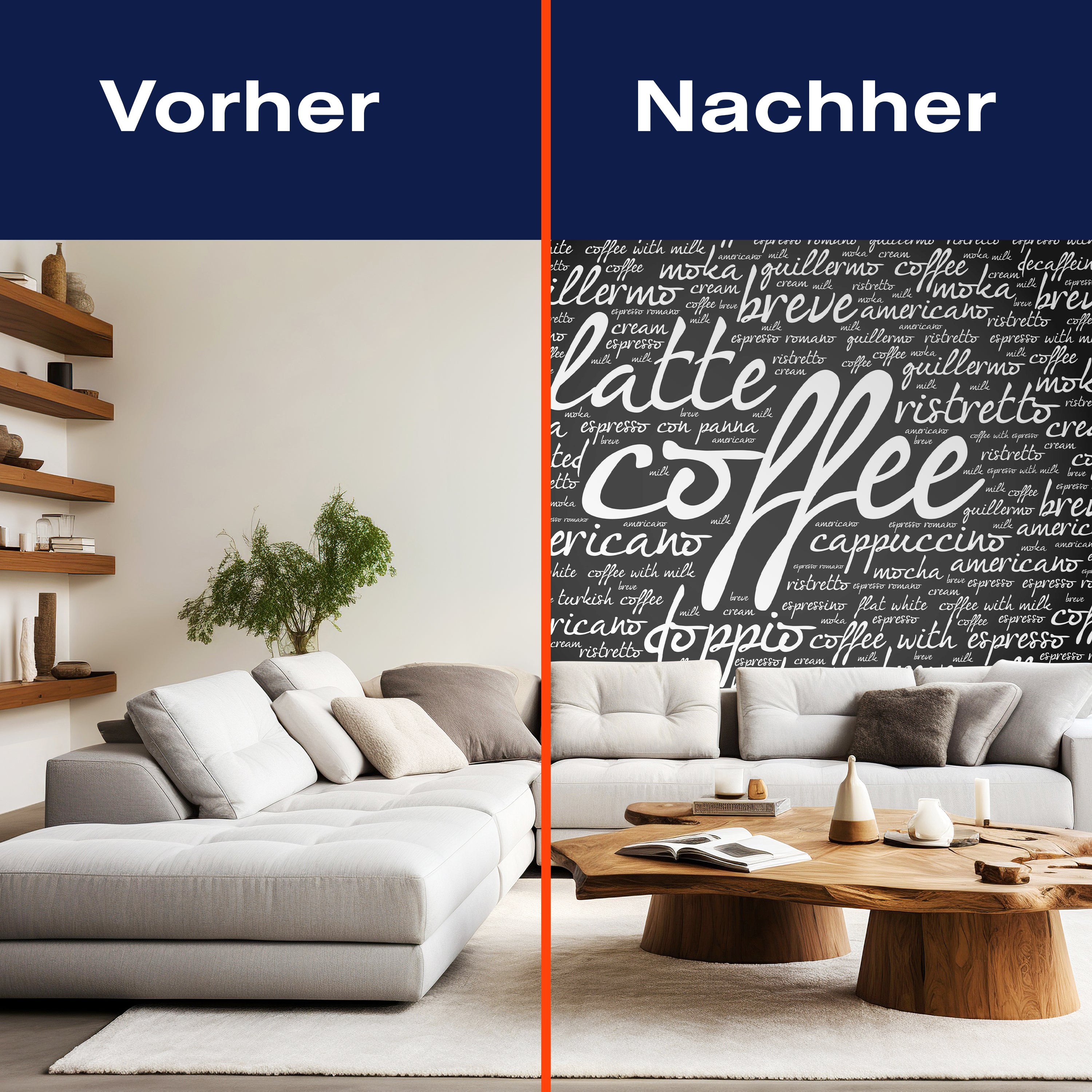 Fototapete Latte Coffee Küche M6154 - Bild 9 Fototapete Latte Coffee Küche M6154 - Bild 9