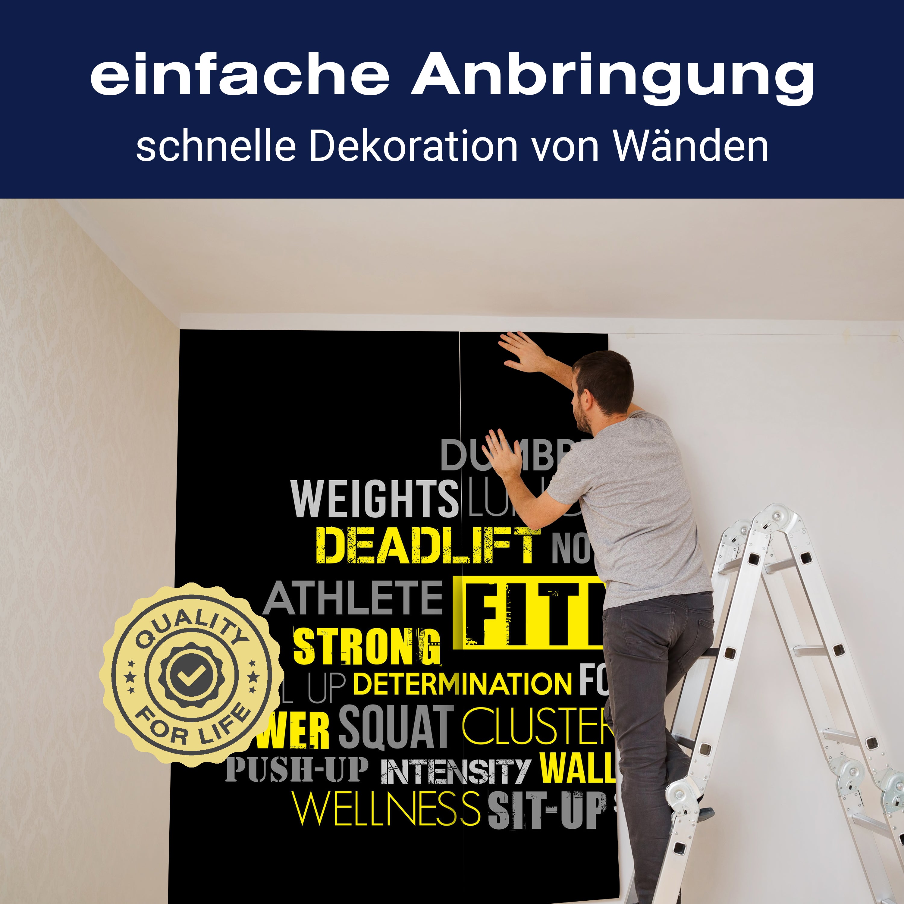 Fototapete Fitnessstudio Gym Training M6158 - Bild 3 Fototapete Fitnessstudio Gym Training M6158 - Bild 3