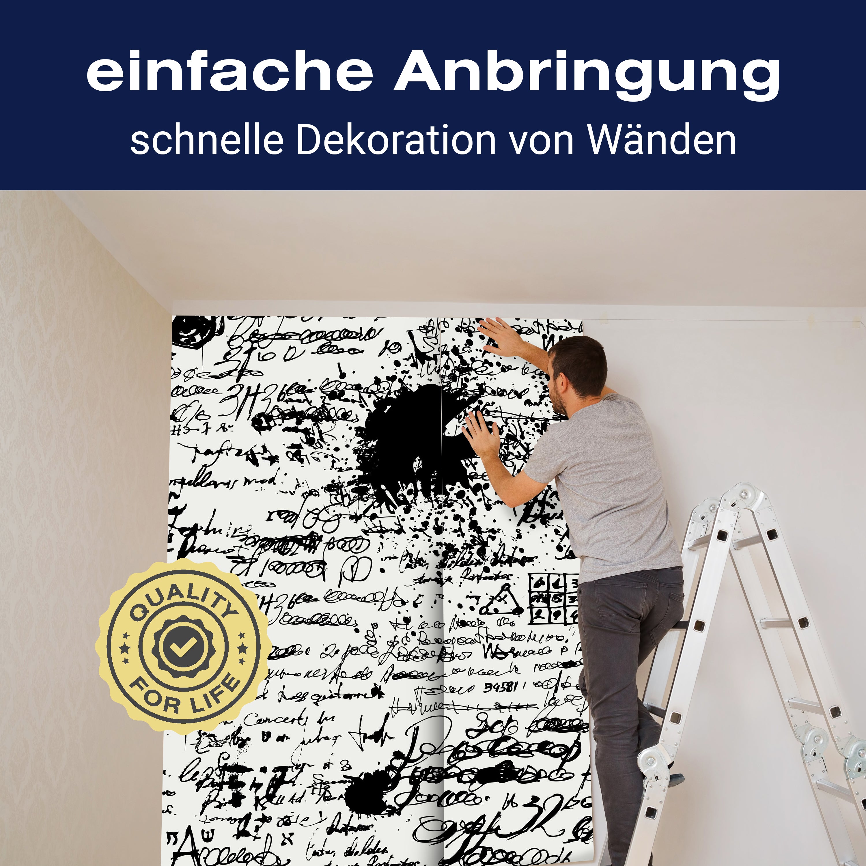 Fototapete Collage Schrift Grunge M6160 - Bild 3 Fototapete Collage Schrift Grunge M6160 - Bild 3