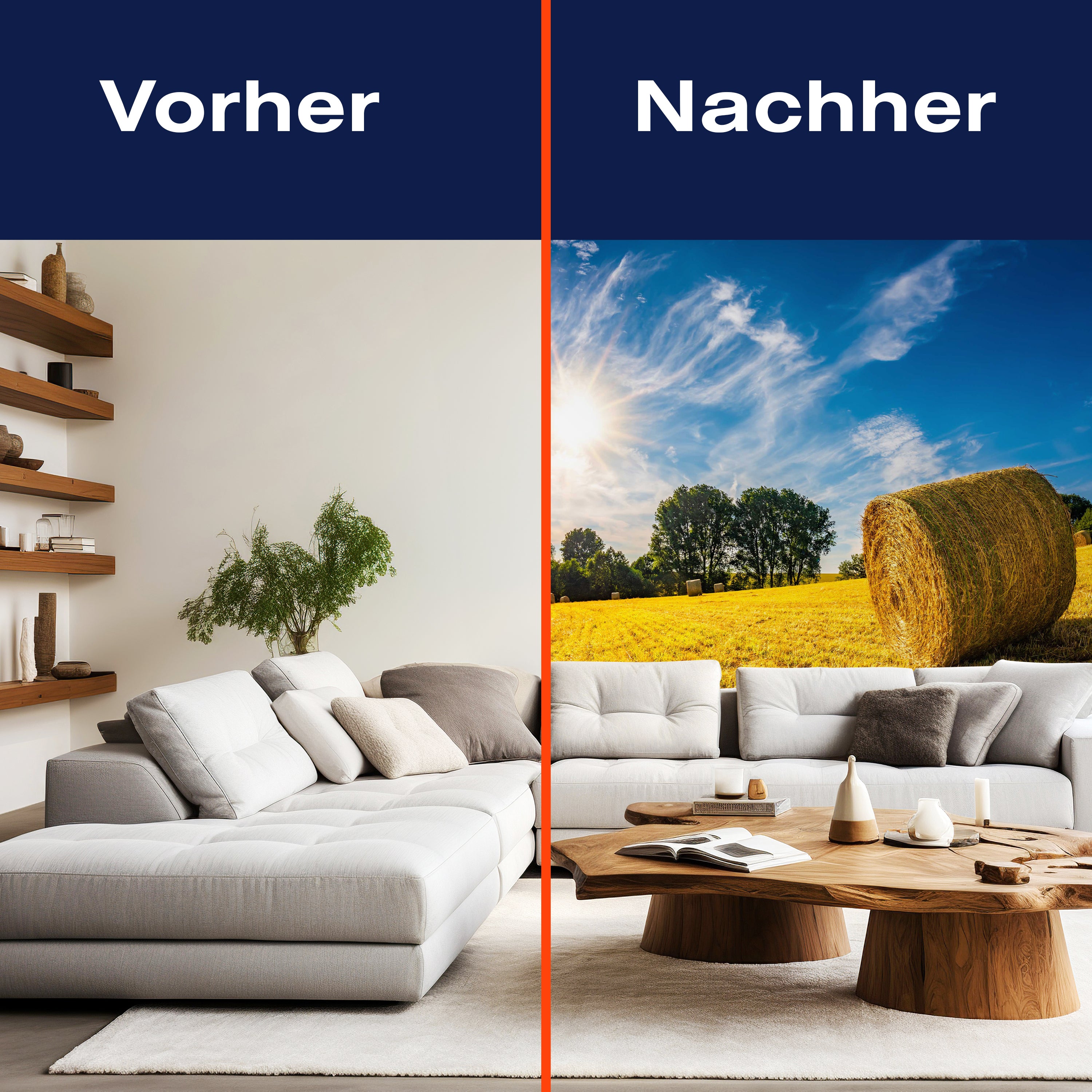 Fototapete Feld Strohballen Natur M6175 - Bild 9 Fototapete Feld Strohballen Natur M6175 - Bild 9