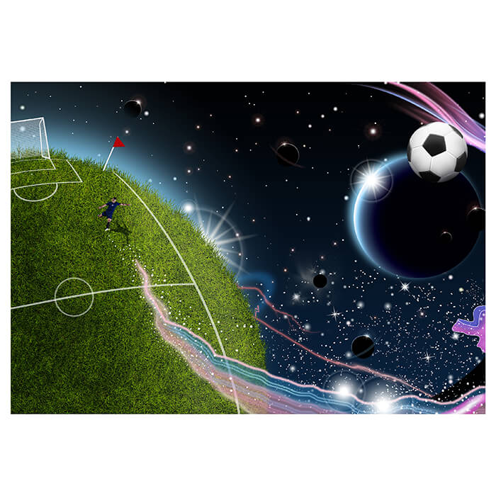 Fototapete Fussball Weltraum Weltall M6232 - Bild 2 Fototapete Fussball Weltraum Weltall M6232 - Bild 2