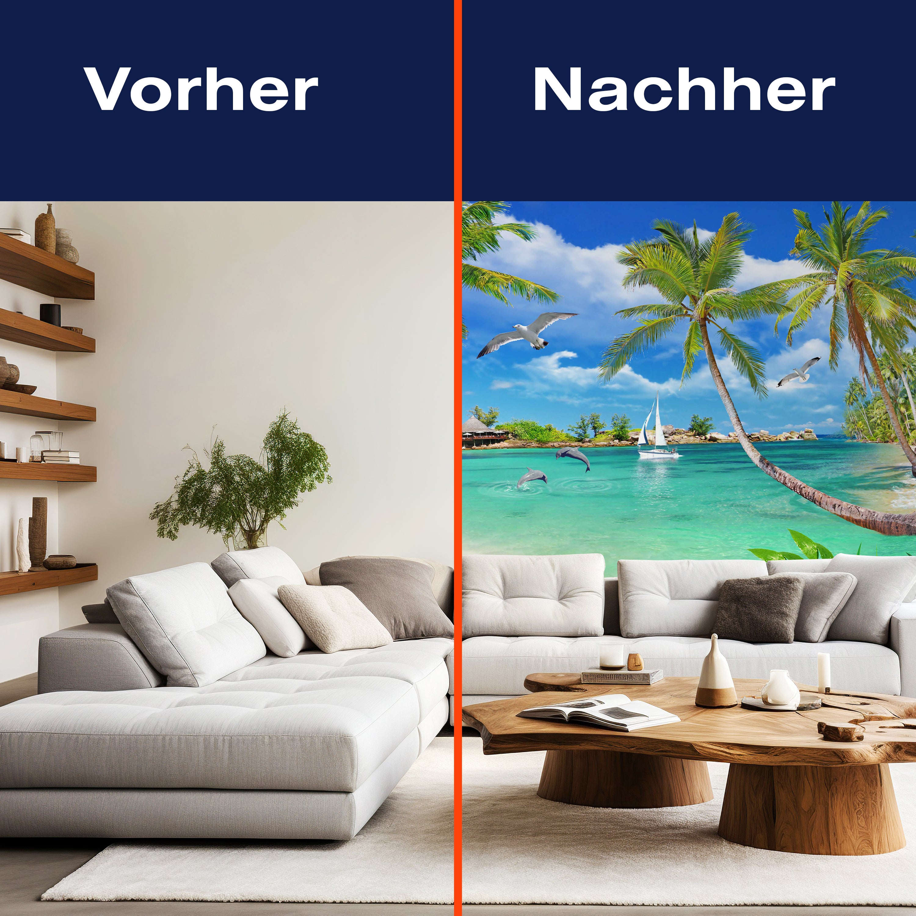 Fototapete Meer Karibik Palmen M6241 - Bild 9 Fototapete Meer Karibik Palmen M6241 - Bild 9