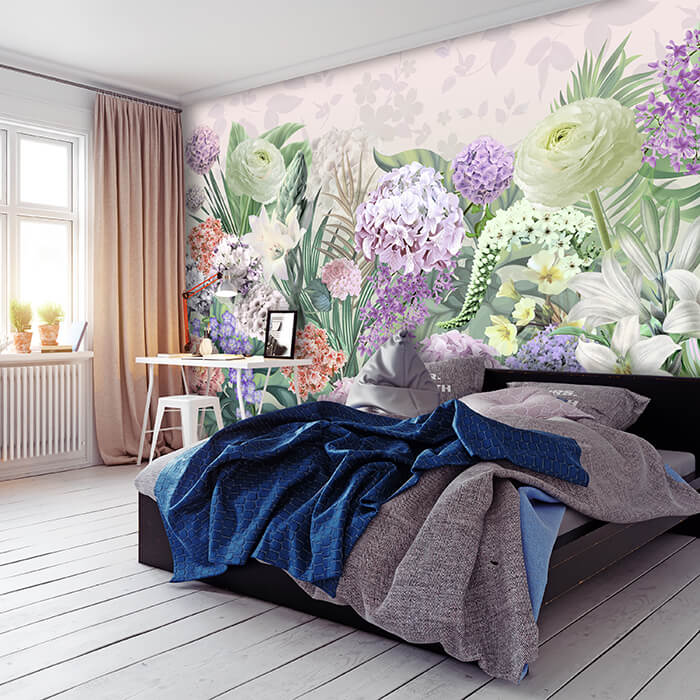 Fototapete Blumen Blüten Wiese M6248 - Bild 1 Fototapete Blumen Blüten Wiese M6248 - Bild 1