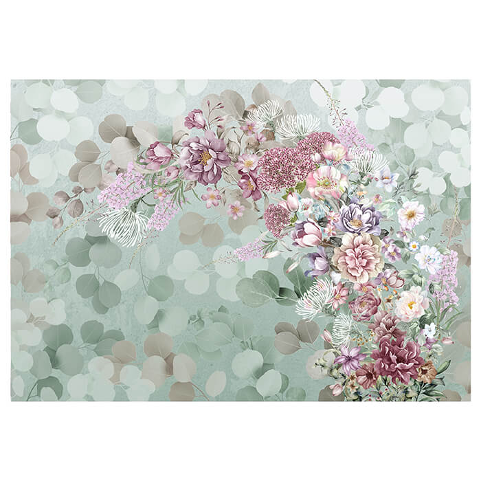 Fototapete Vintage Blumen Illustration M6283 - Bild 2 Fototapete Vintage Blumen Illustration M6283 - Bild 2