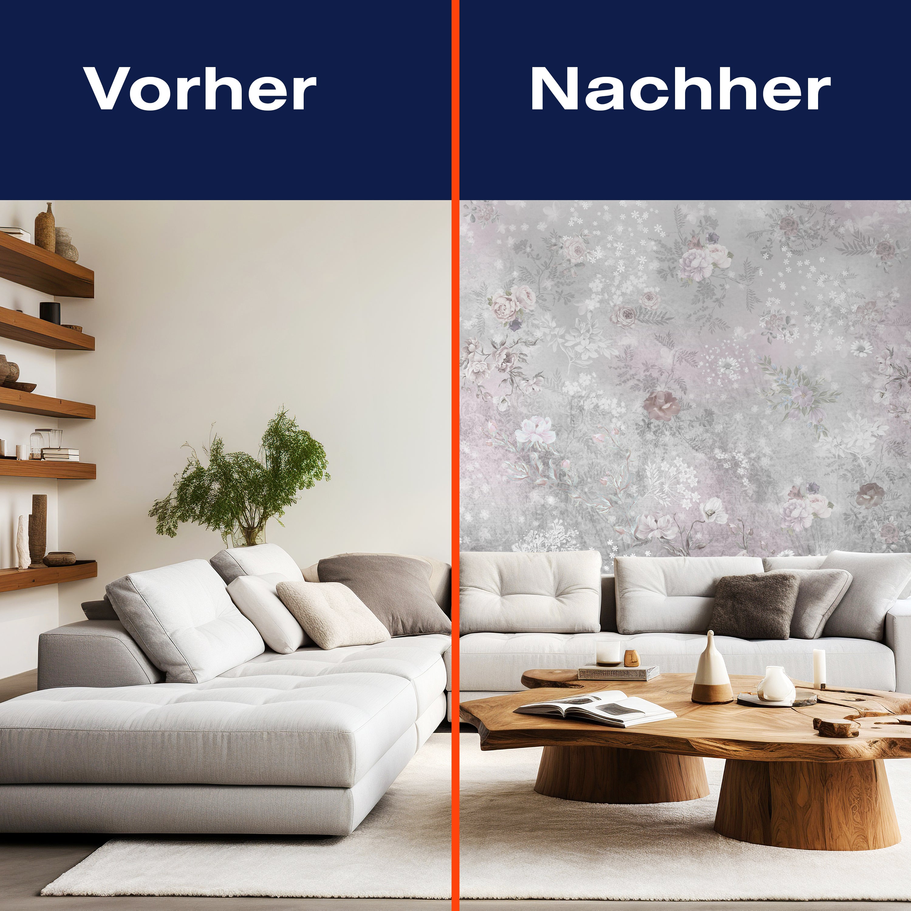 Fototapete Vintage Rosen Blüten M6285 - Bild 9 Fototapete Vintage Rosen Blüten M6285 - Bild 9