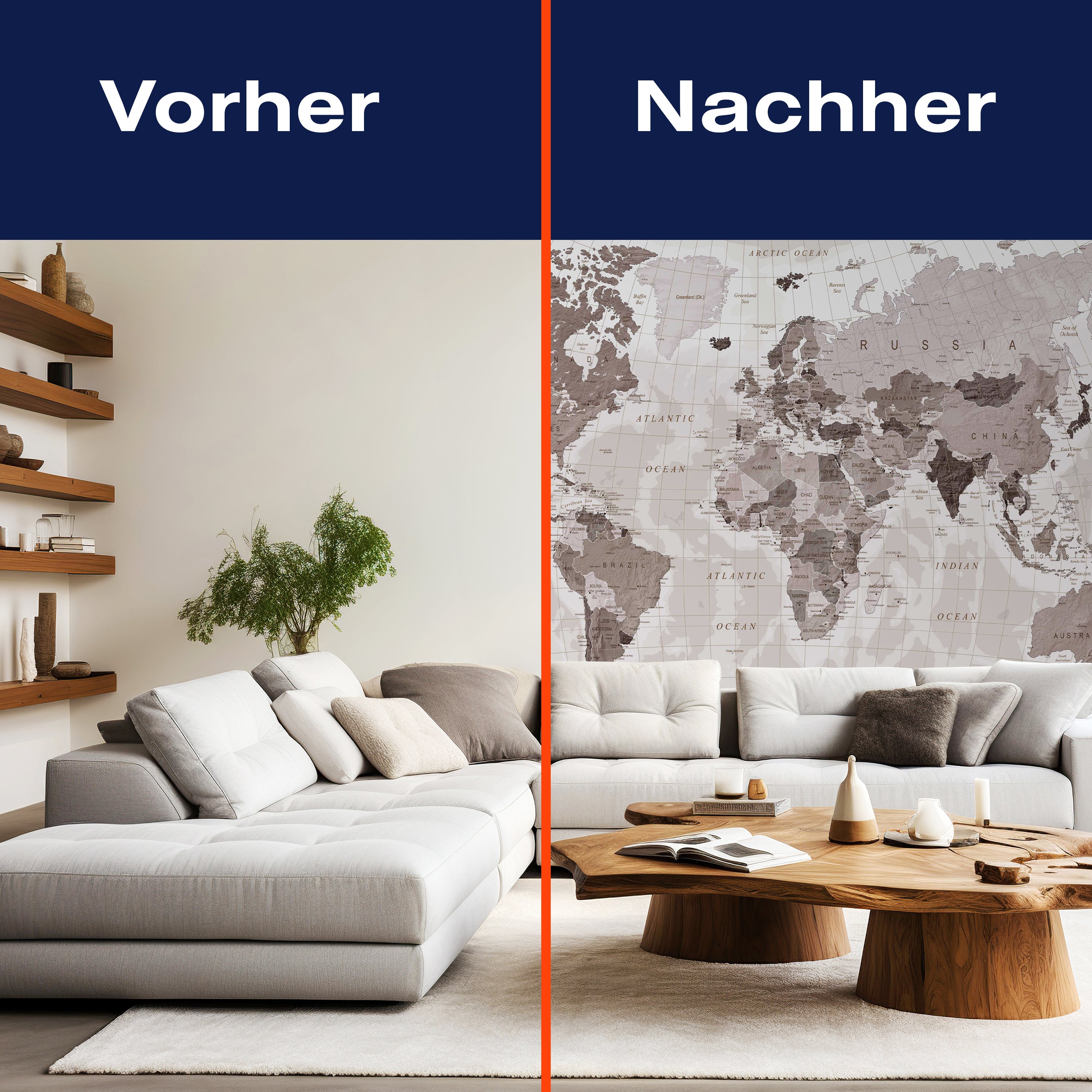 Fototapete Weltkarte Globus Atlas M6291 - Bild 9 Fototapete Weltkarte Globus Atlas M6291 - Bild 9