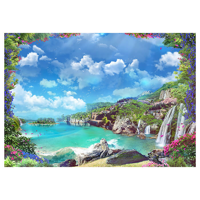 Fototapete Meer Stadt Wasserfall M6355 - Bild 2 Fototapete Meer Stadt Wasserfall M6355 - Bild 2