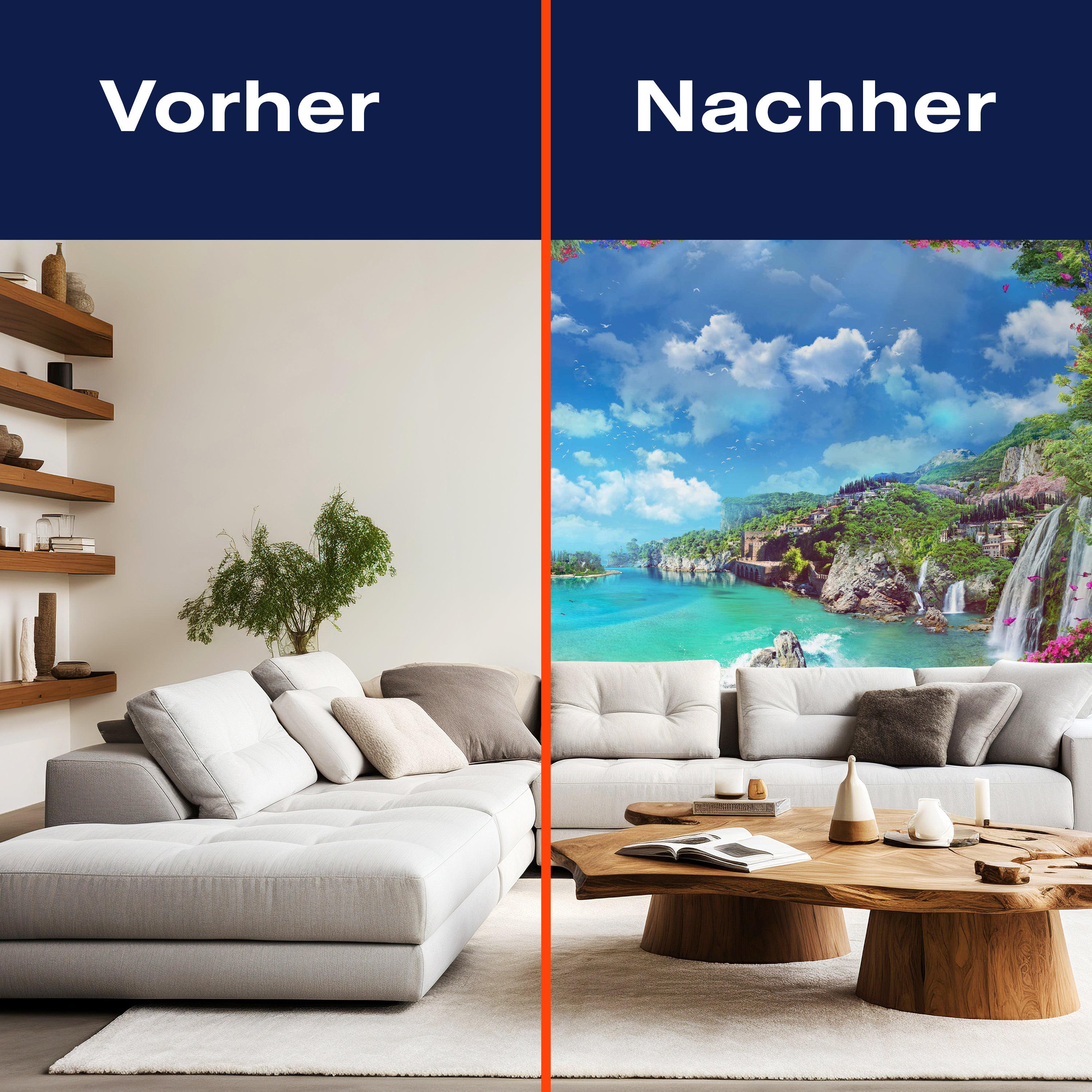 Fototapete Meer Stadt Wasserfall M6355 - Bild 9 Fototapete Meer Stadt Wasserfall M6355 - Bild 9