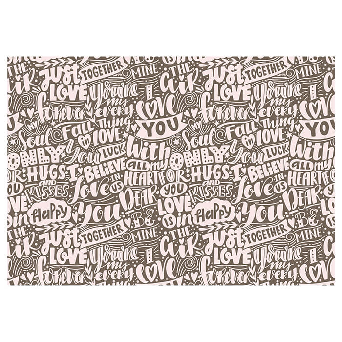 Fototapete Schrift Liebe braun M6364 - Bild 2 Fototapete Schrift Liebe braun M6364 - Bild 2