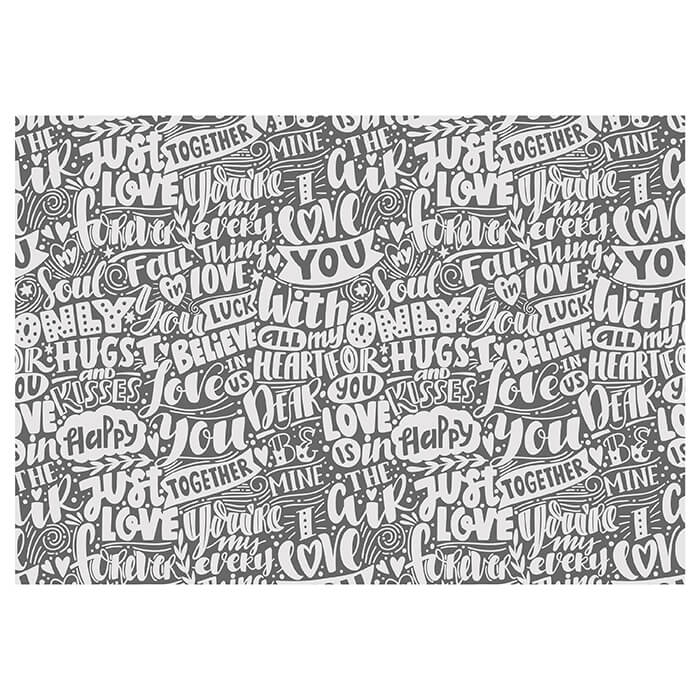 Fototapete Schrift Liebe grau M6366 - Bild 2 Fototapete Schrift Liebe grau M6366 - Bild 2
