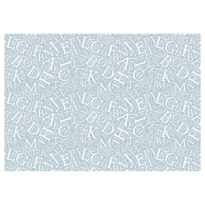 Fototapete Alphabet Grau Blau M6384 - Bild 2 Fototapete Alphabet Grau Blau M6384 - Bild 2