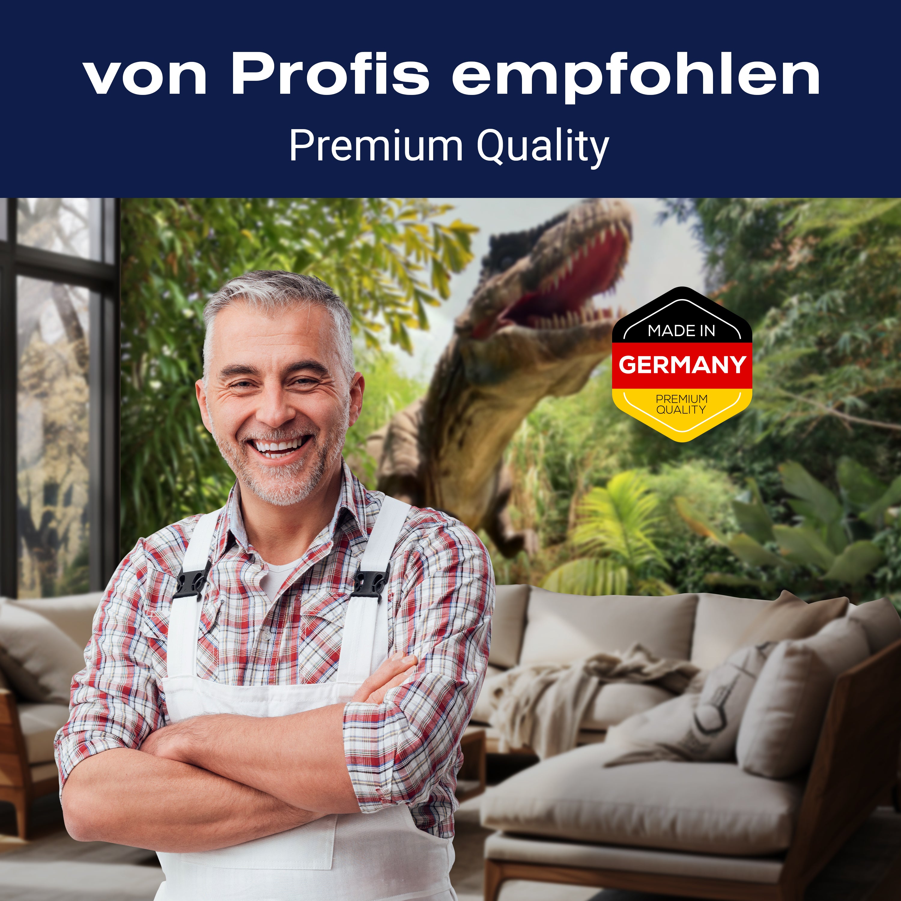 Fototapete T-Rex Dinosaurier Wald M6471 - Bild 5 Fototapete T-Rex Dinosaurier Wald M6471 - Bild 5