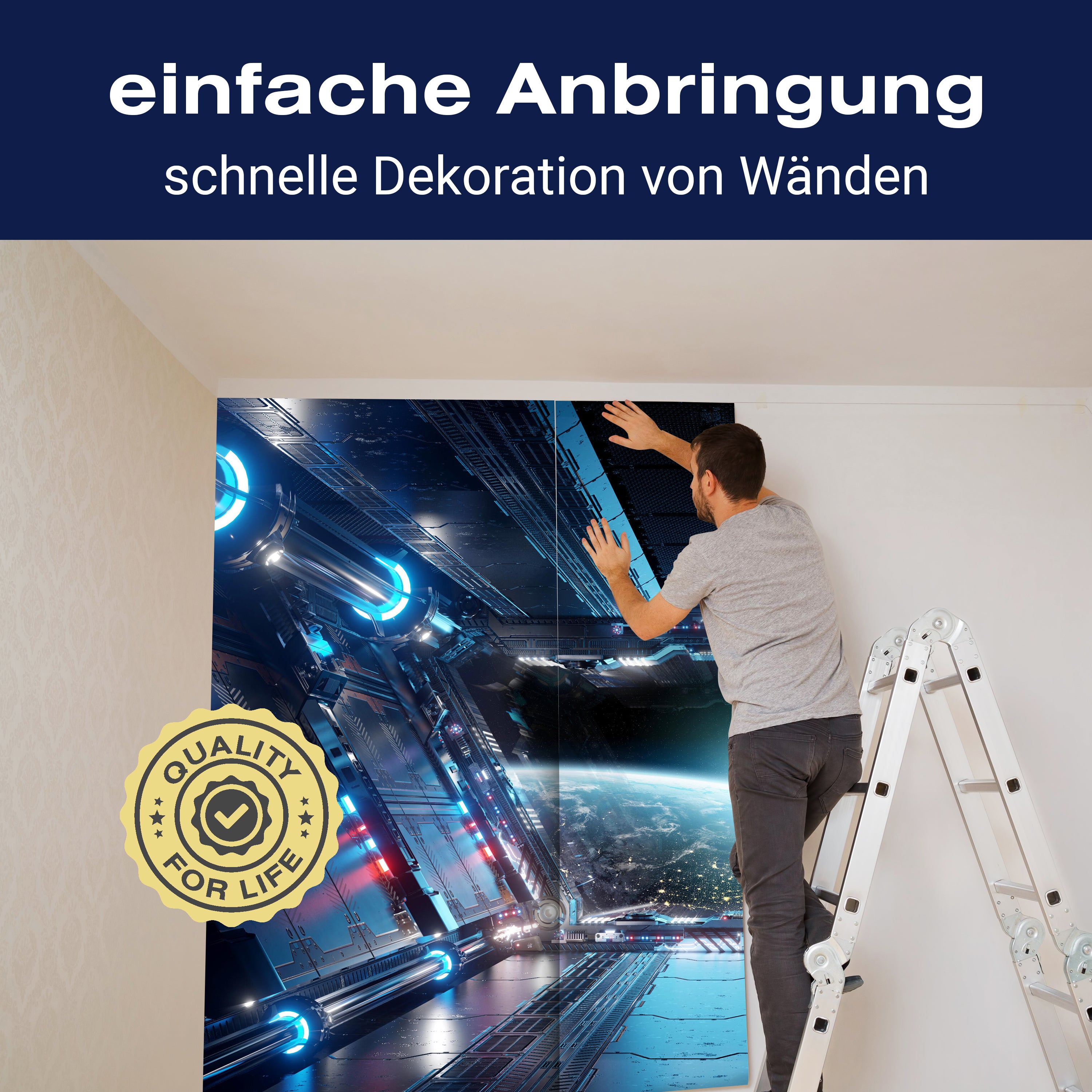 Fototapete Raumerweiterung Raumschiff Science Ficti M6499 - Bild 3 Fototapete Raumerweiterung Raumschiff Science Ficti M6499 - Bild 3