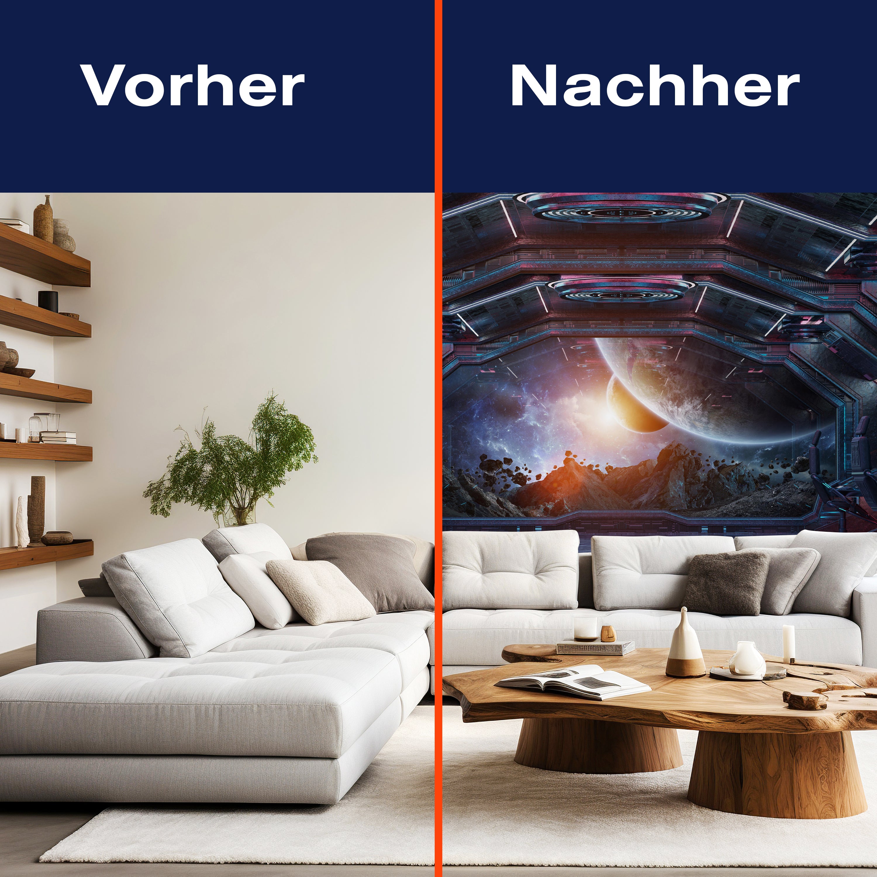 Fototapete Raumschiff Planeten Weltall Science Fict M6502 - Bild 9 Fototapete Raumschiff Planeten Weltall Science Fict M6502 - Bild 9