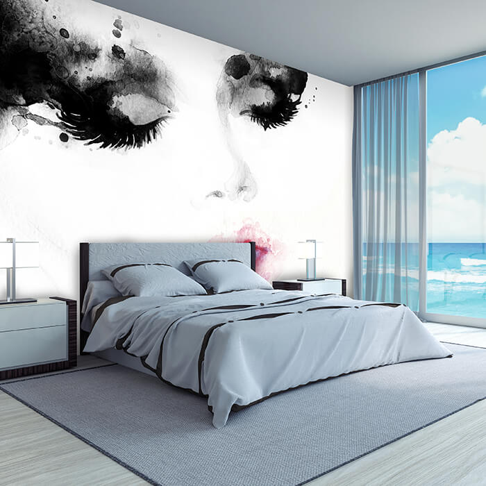 Fototapete Frau Gesicht Illustration M6504 - Bild 1 Fototapete Frau Gesicht Illustration M6504 - Bild 1