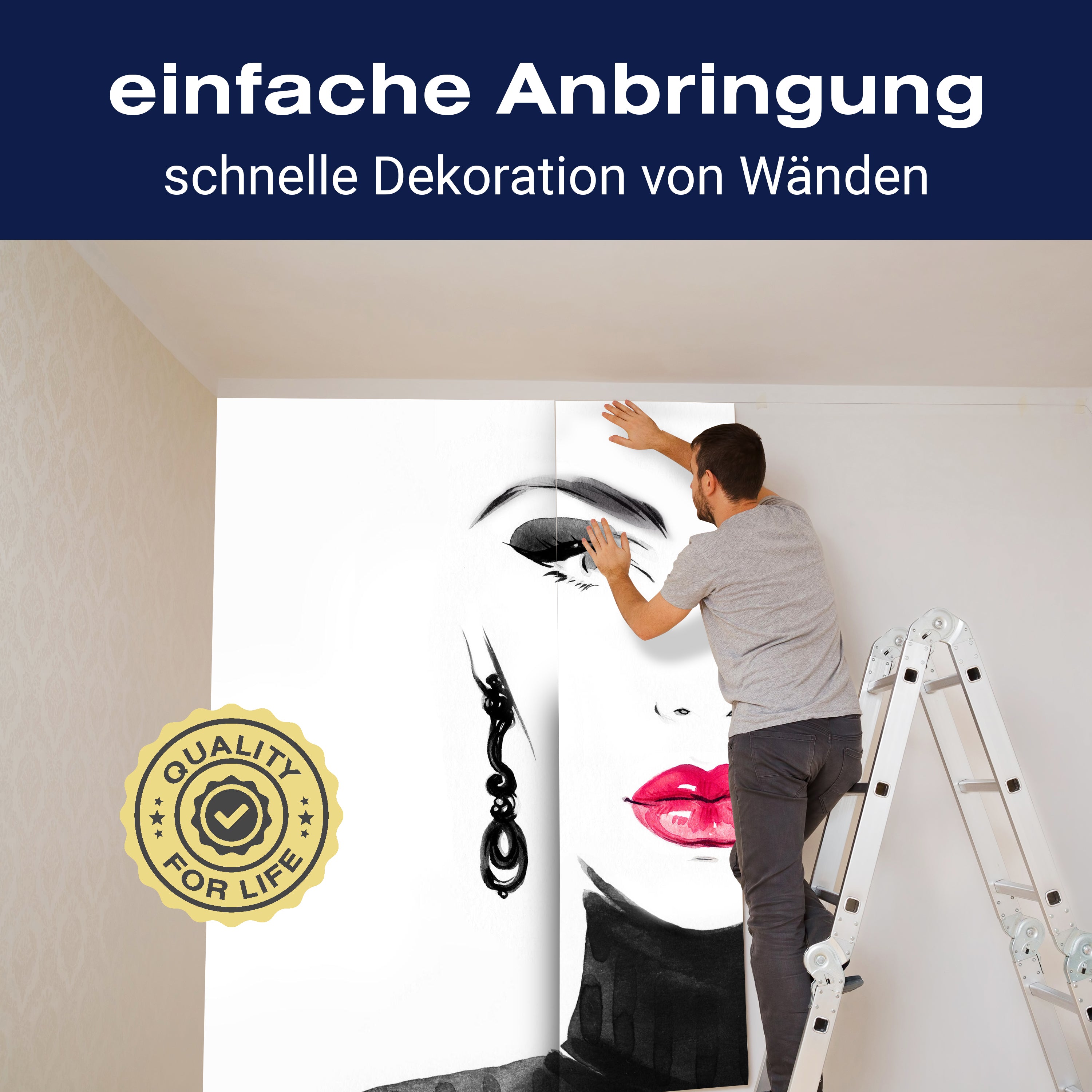 Fototapete Illustration Frau Mode M6506 - Bild 3 Fototapete Illustration Frau Mode M6506 - Bild 3