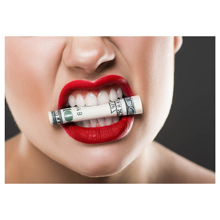 Fototapete Frau Geld rote Lippen M6515 - Bild 2 Fototapete Frau Geld rote Lippen M6515 - Bild 2