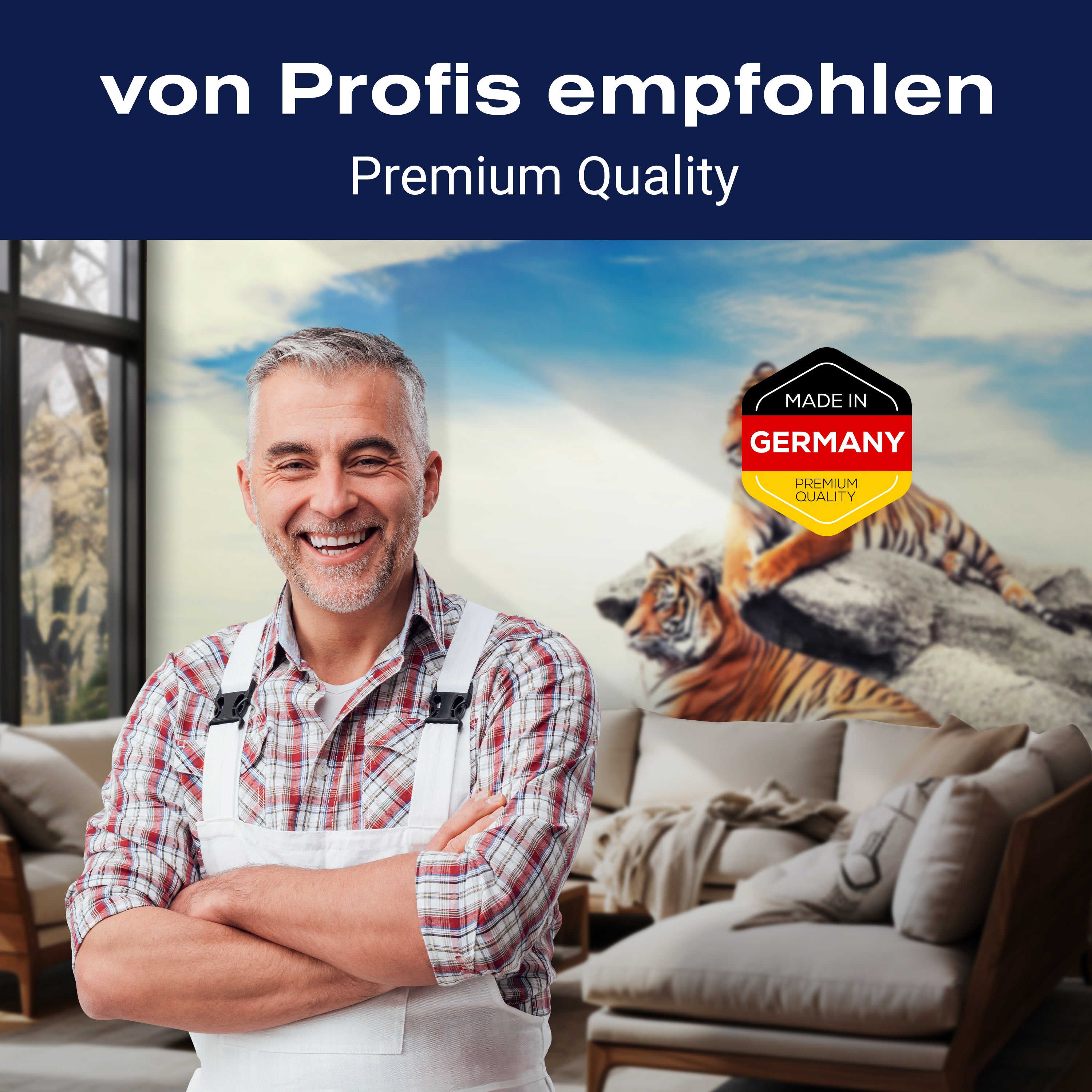 Fototapete liegende Tiger Savanne M6536 - Bild 5 Fototapete liegende Tiger Savanne M6536 - Bild 5