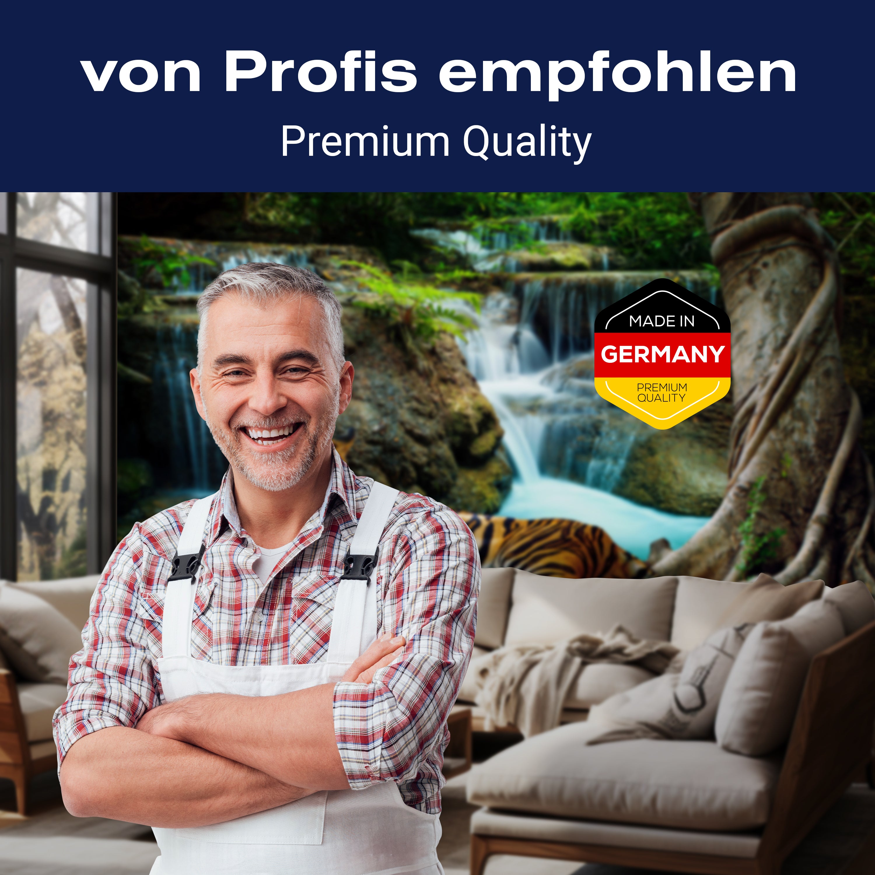 Fototapete liegender Tiger Dschungel M6537 - Bild 5 Fototapete liegender Tiger Dschungel M6537 - Bild 5