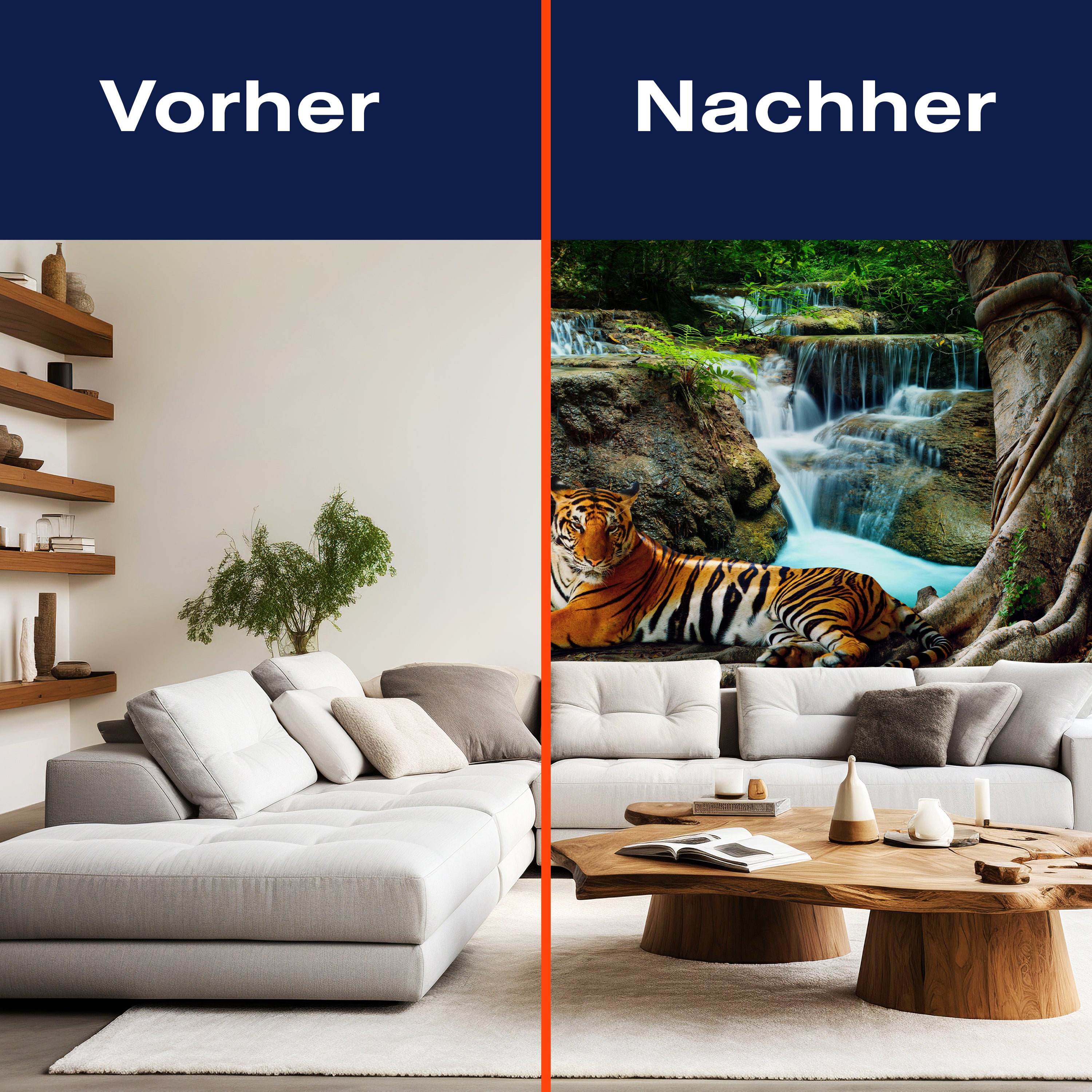 Fototapete liegender Tiger Dschungel M6537 - Bild 9 Fototapete liegender Tiger Dschungel M6537 - Bild 9