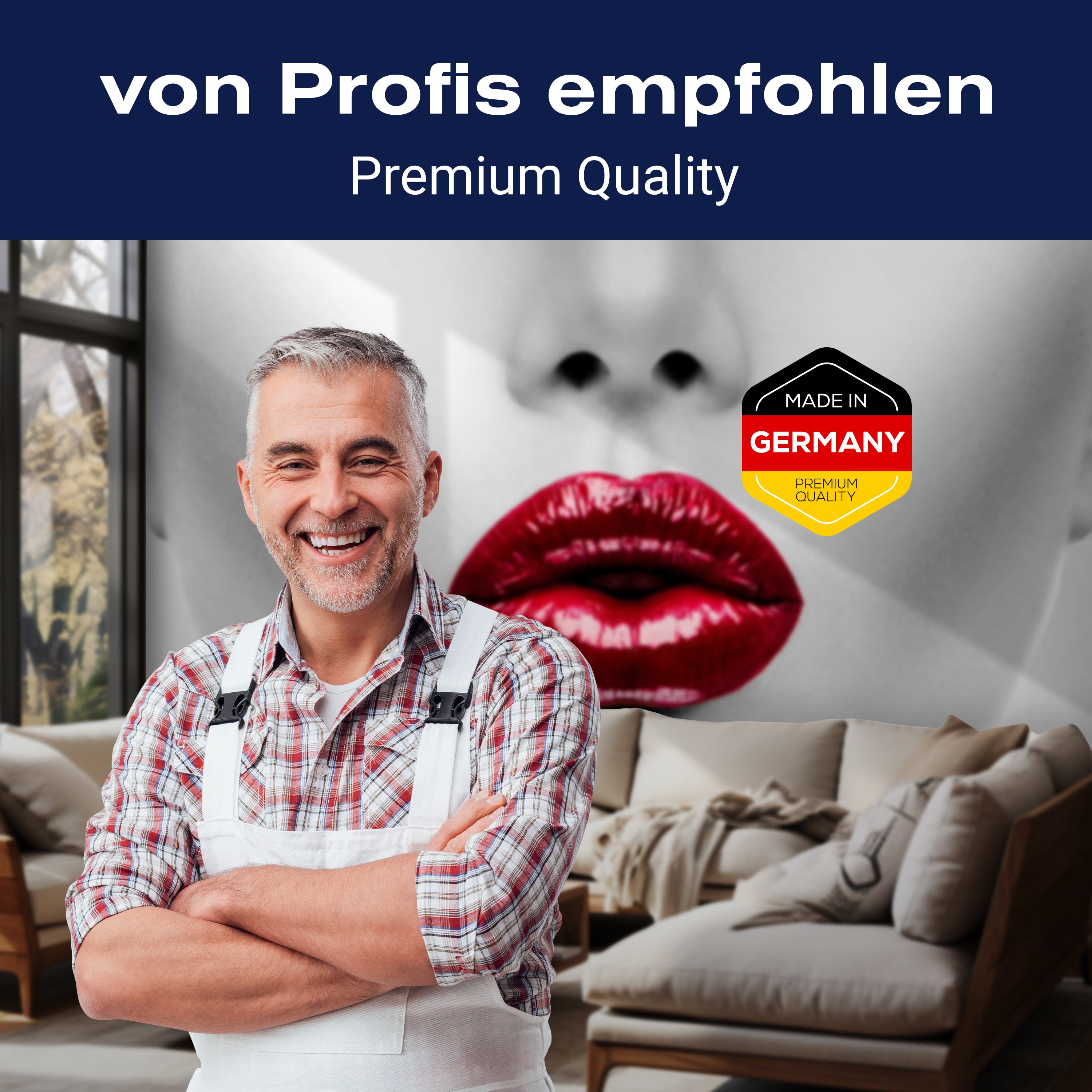Fototapete Frau roter Lippensift M6548 - Bild 5 Fototapete Frau roter Lippensift M6548 - Bild 5