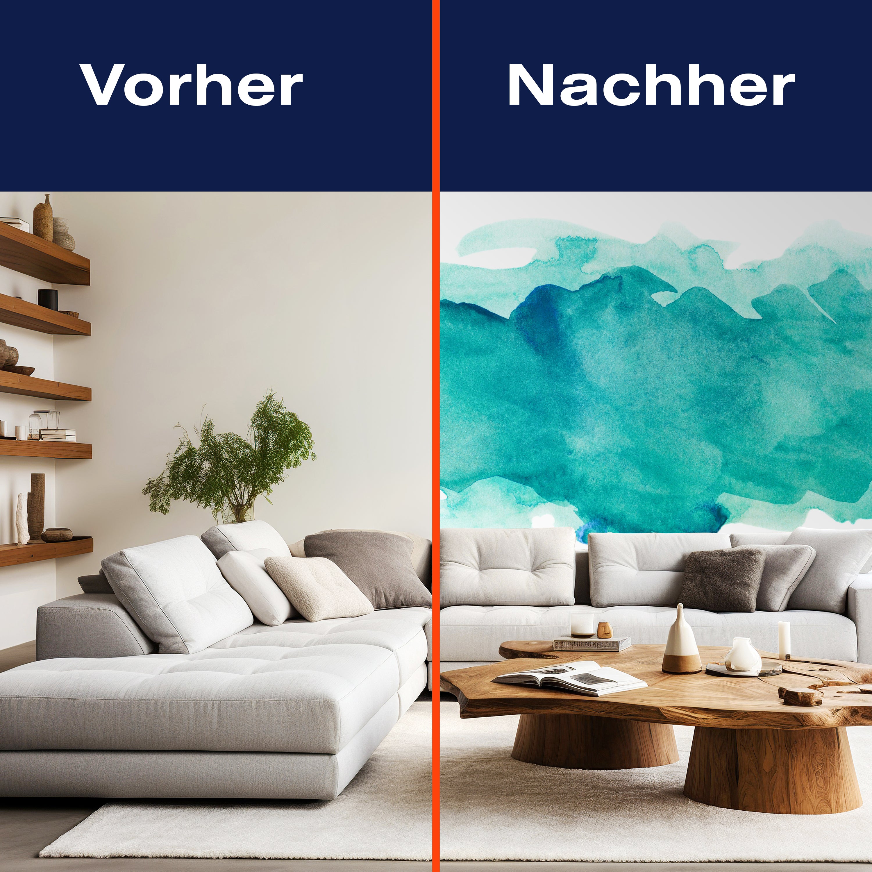 Fototapete Aquarell Papier türkis M6560 - Bild 9 Fototapete Aquarell Papier türkis M6560 - Bild 9