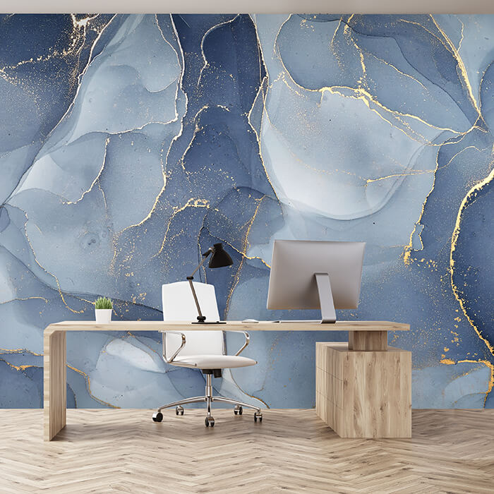 Fototapete Wasserfarben gelb blau M6563 - Bild 1 Fototapete Wasserfarben gelb blau M6563 - Bild 1