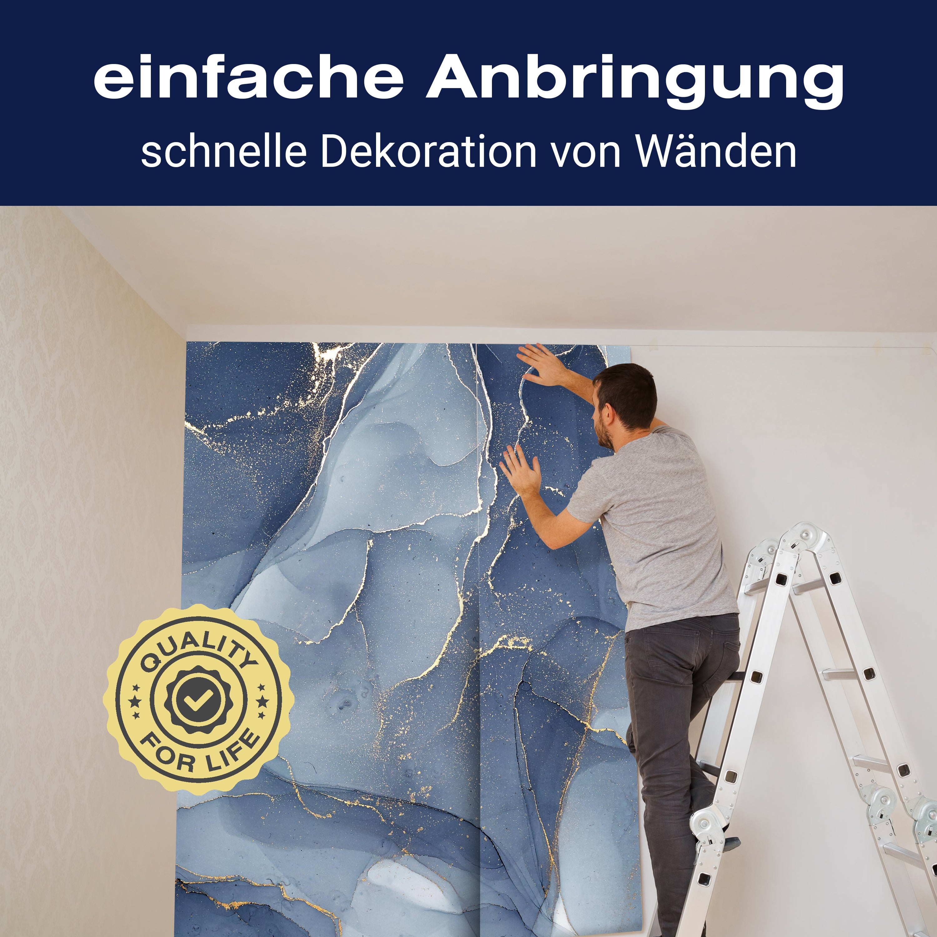 Fototapete Wasserfarben gelb blau M6563 - Bild 3 Fototapete Wasserfarben gelb blau M6563 - Bild 3