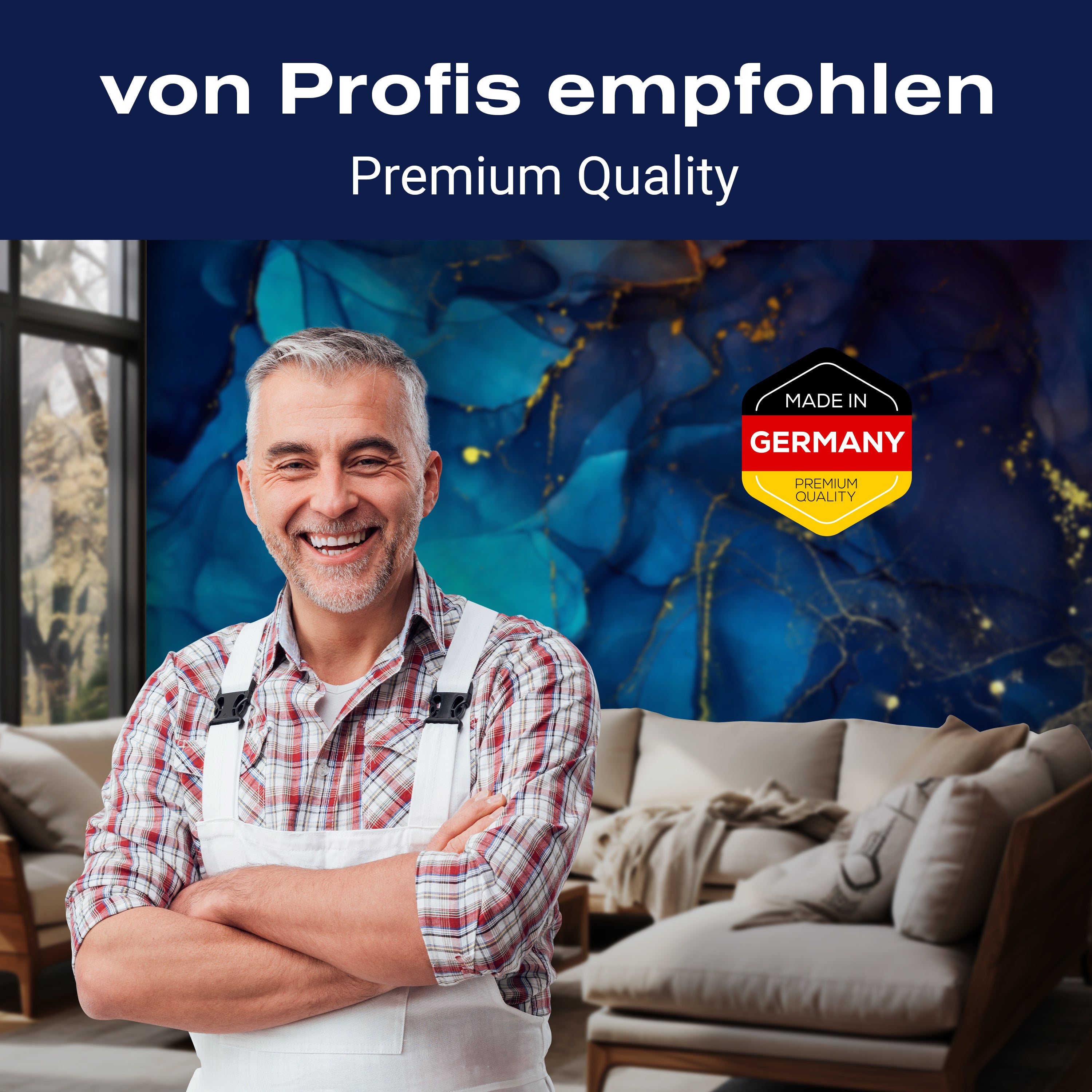 Fototapete Steinoptik blau Wasserfarben M6567 - Bild 5 Fototapete Steinoptik blau Wasserfarben M6567 - Bild 5