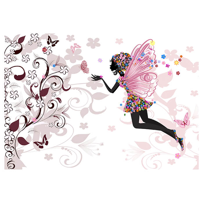 Fototapete Blumenfee Elfe Schmetterlinge M6592 - Bild 2 Fototapete Blumenfee Elfe Schmetterlinge M6592 - Bild 2