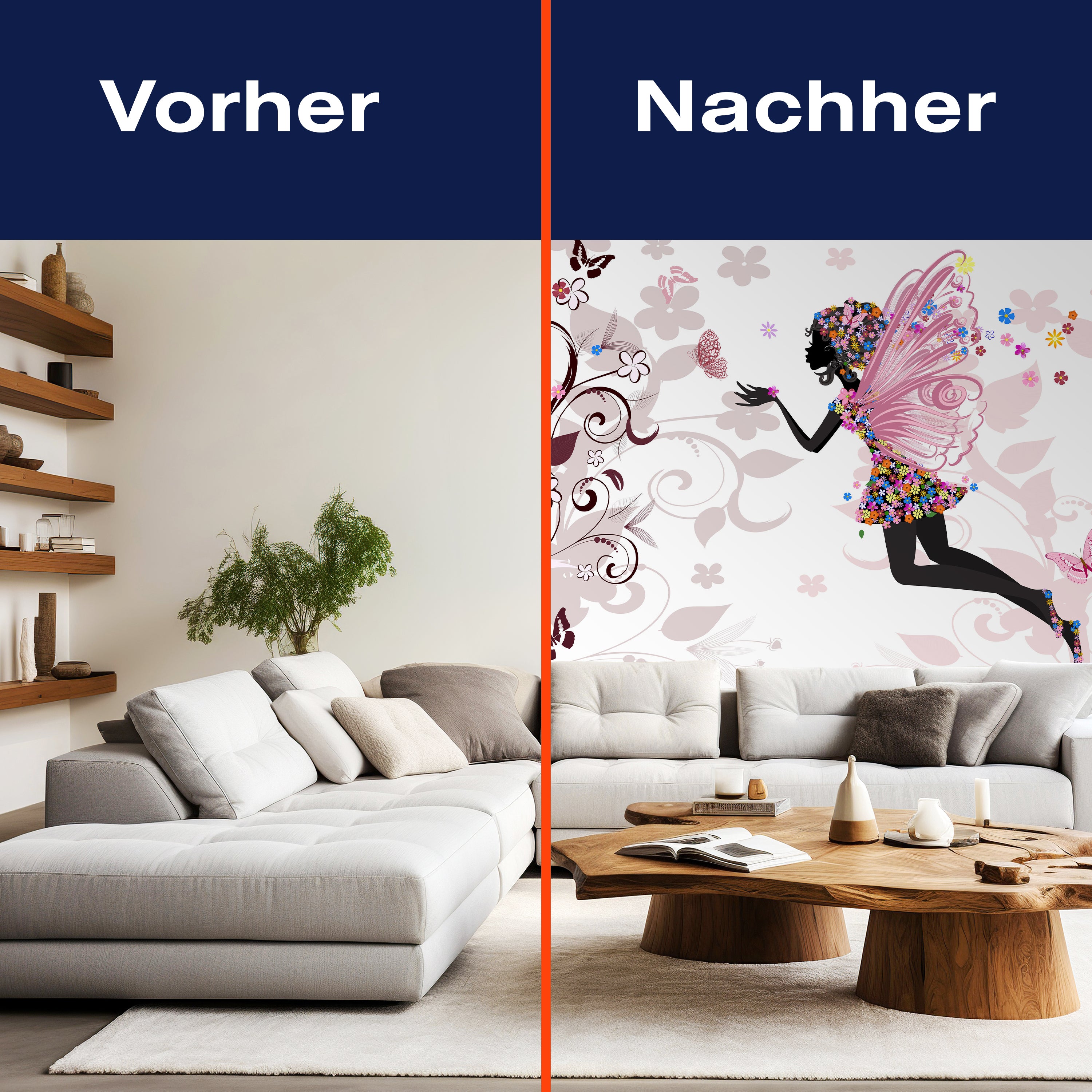 Fototapete Blumenfee Elfe Schmetterlinge M6592 - Bild 9 Fototapete Blumenfee Elfe Schmetterlinge M6592 - Bild 9